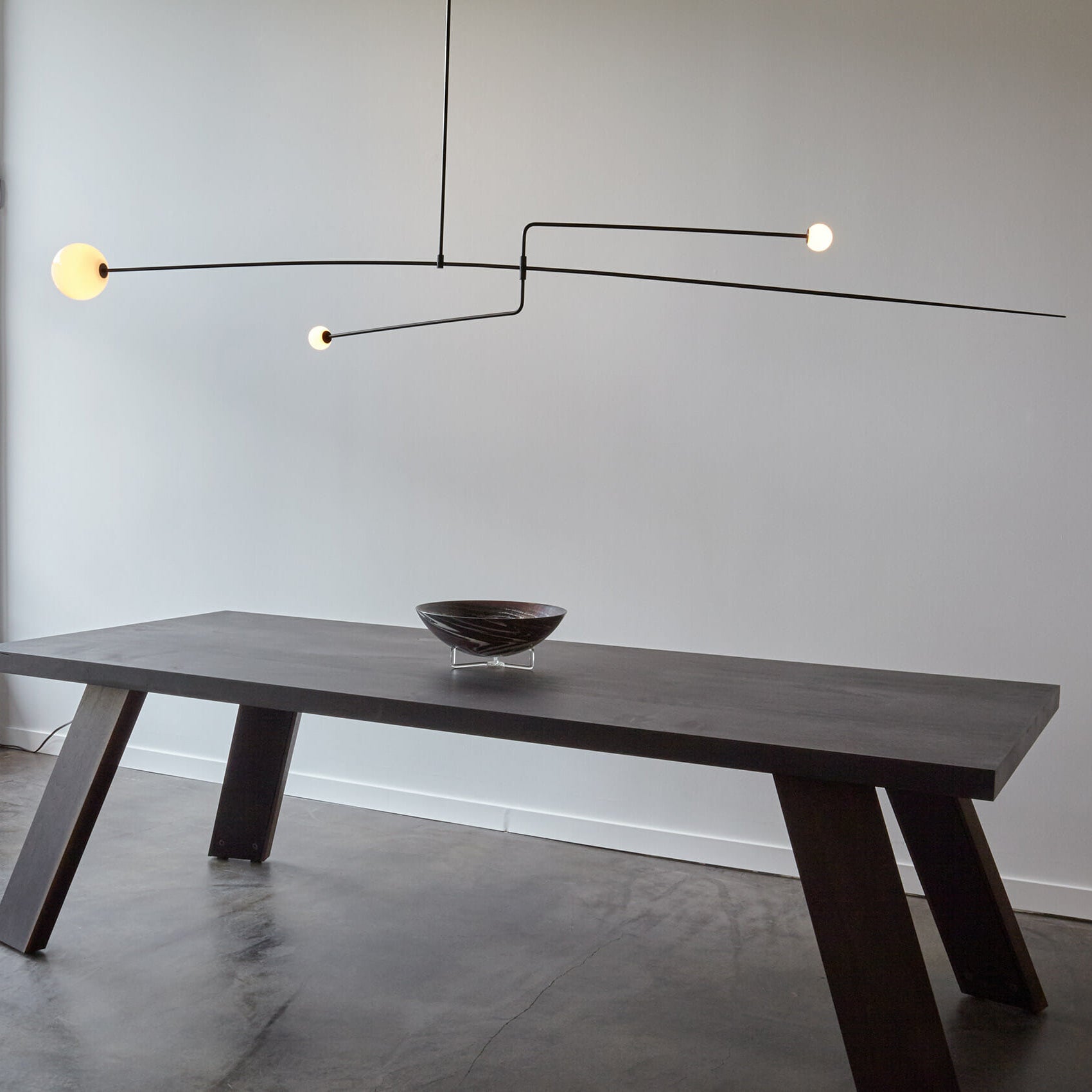 Lustra Lustre Mobile Noir Minimaliste