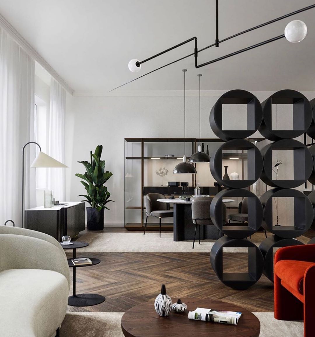 Lustra Lustre Mobile Noir Minimaliste
