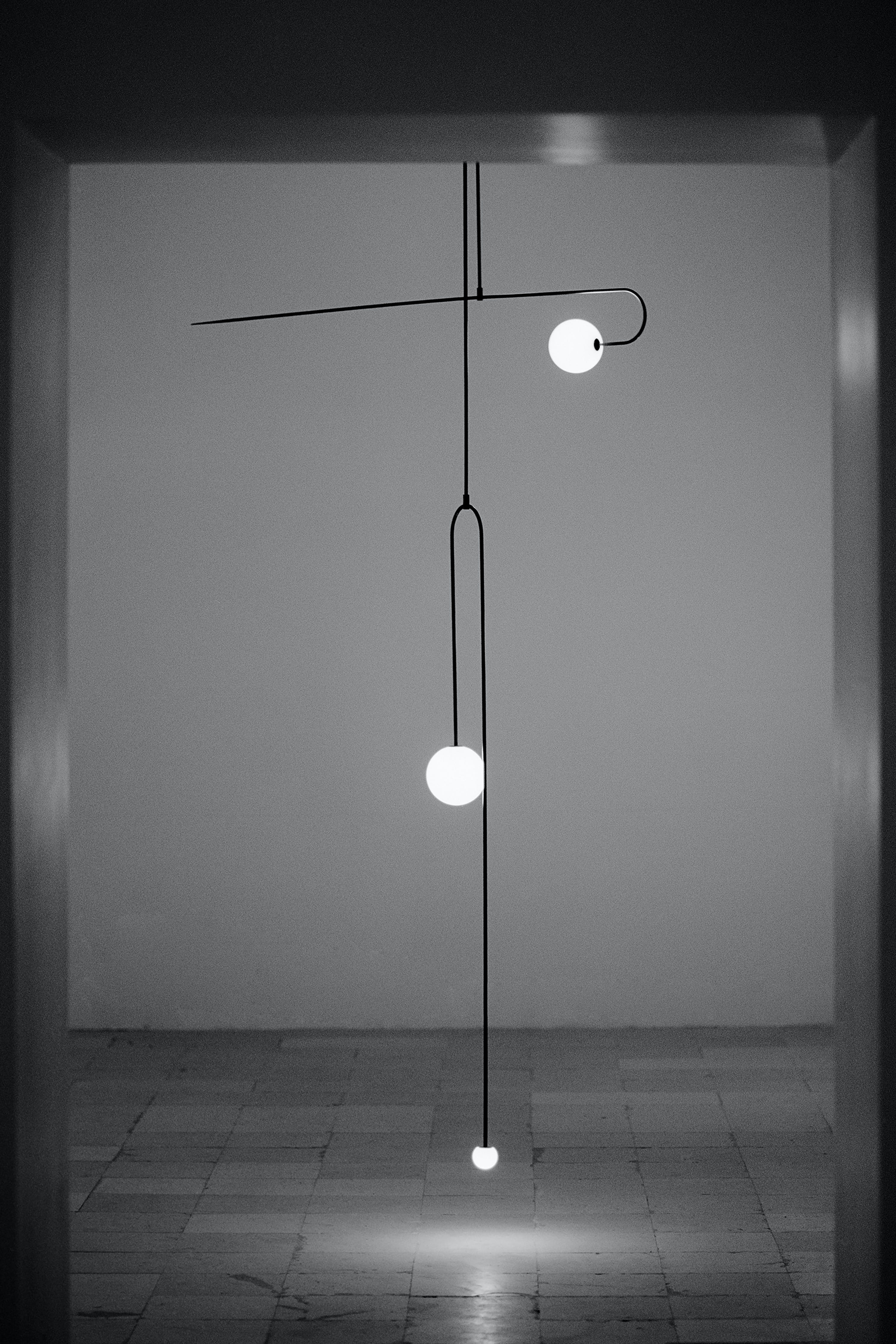Lustra Lustre Mobile Noir Minimaliste