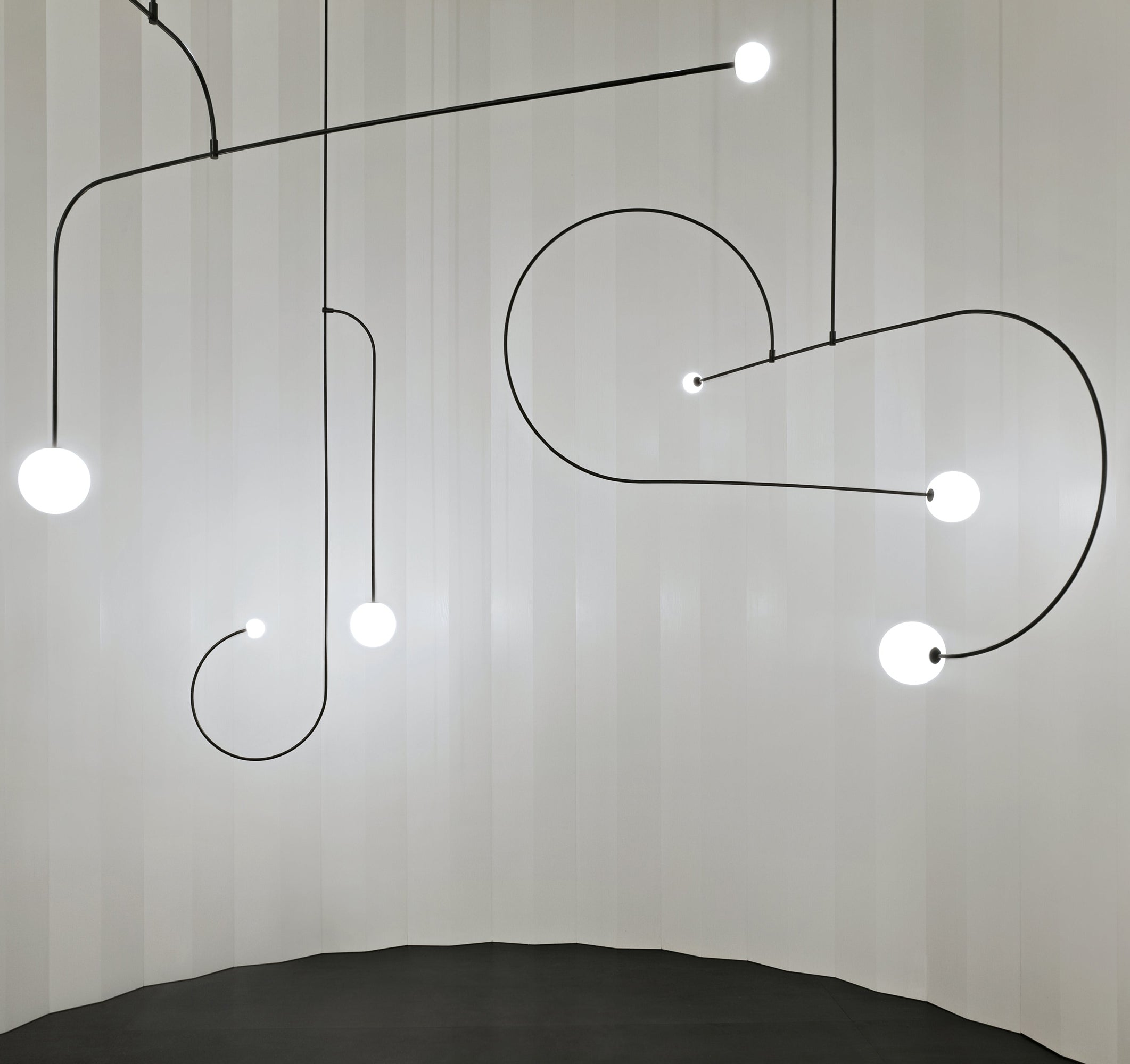 Lustra Lustre Mobile Noir Minimaliste