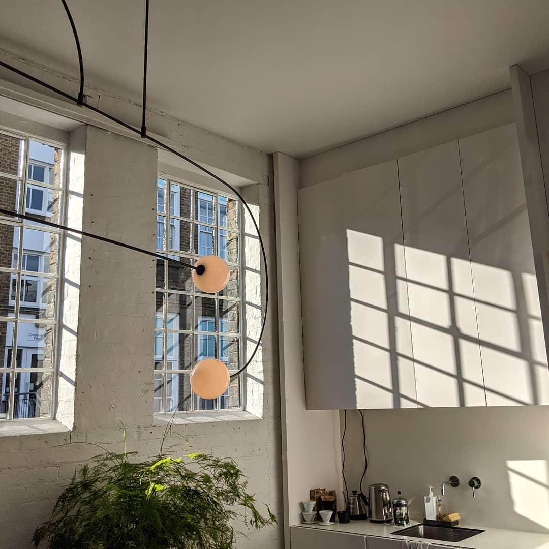 Lustra Lustre Mobile Noir Minimaliste