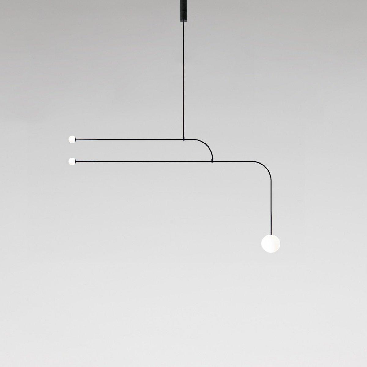 Lustra Lustre Mobile Noir Minimaliste