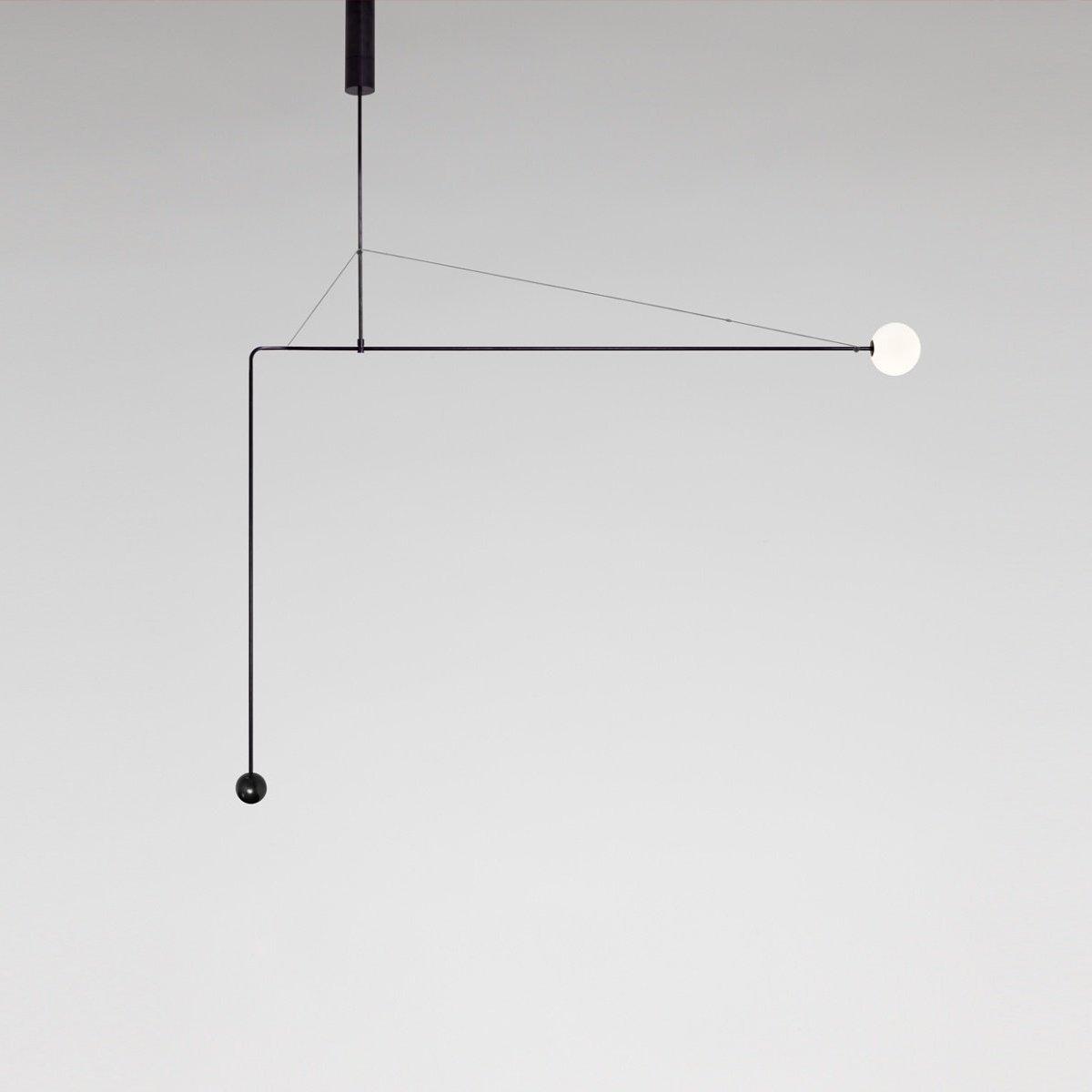 Lustra Lustre Mobile Noir Minimaliste