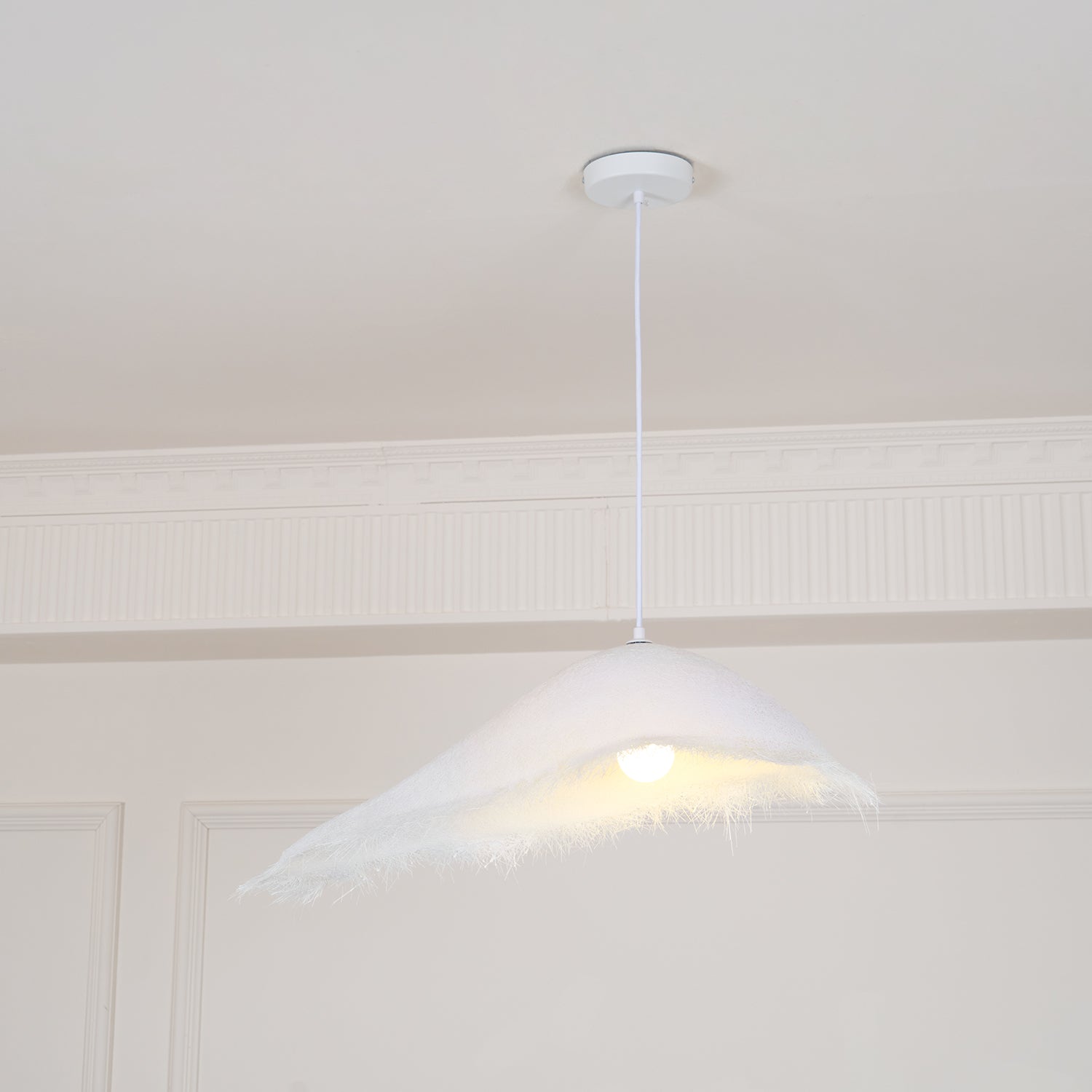 Lustra Suspension en Travertin Pierre Naturelle