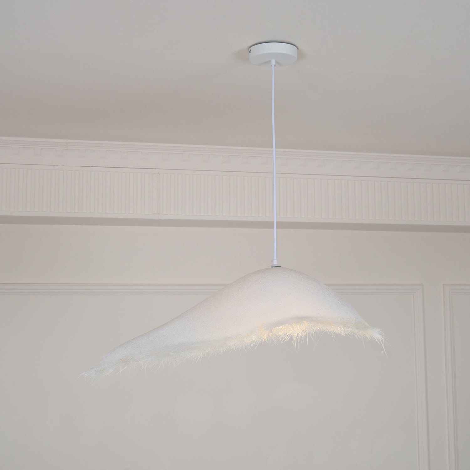 Lustra Suspension en Travertin Pierre Naturelle
