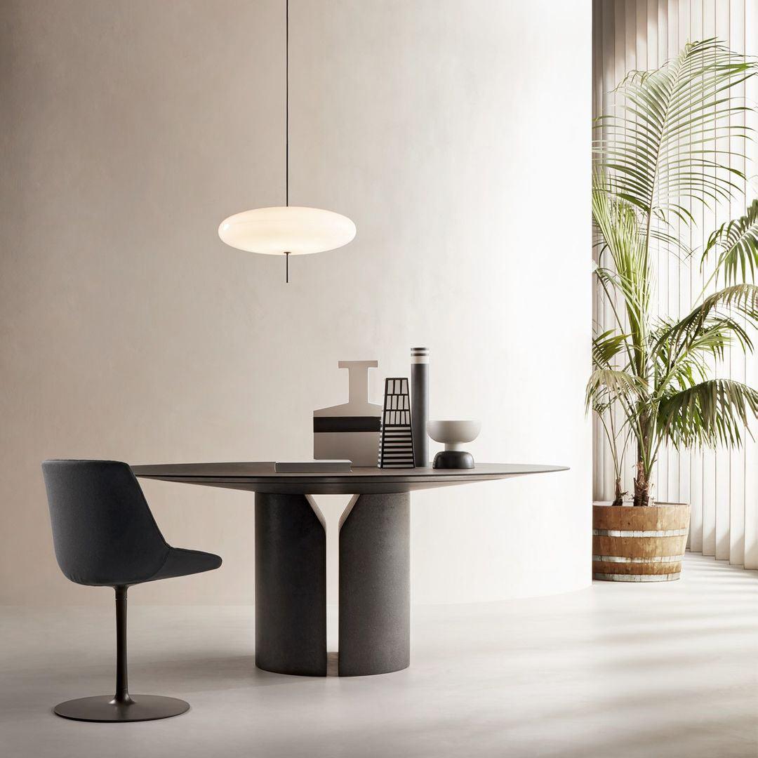 Lustra Suspension Noir Peint Réuni pour Salon