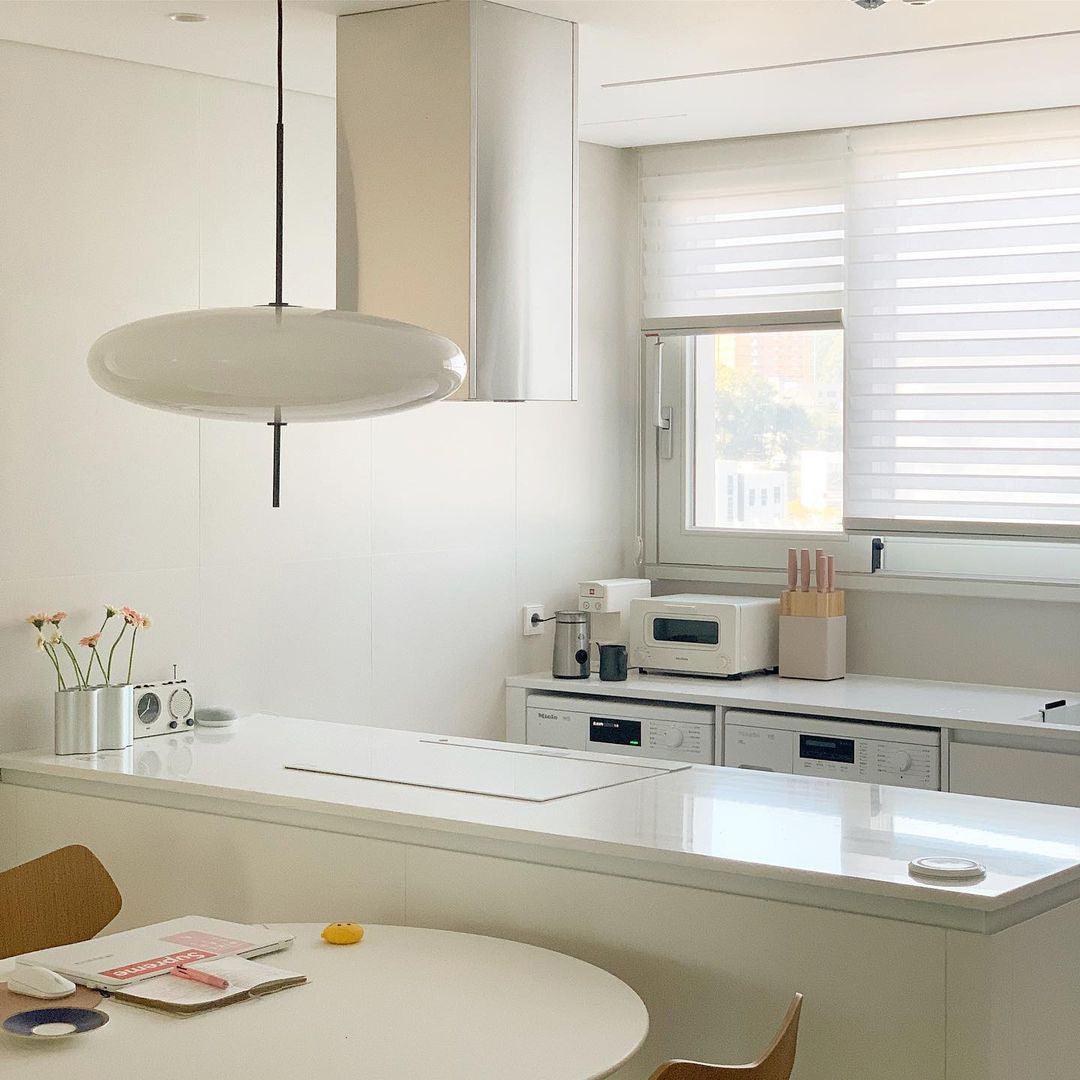 Lustra Suspension Noir Peint Réuni pour Salon