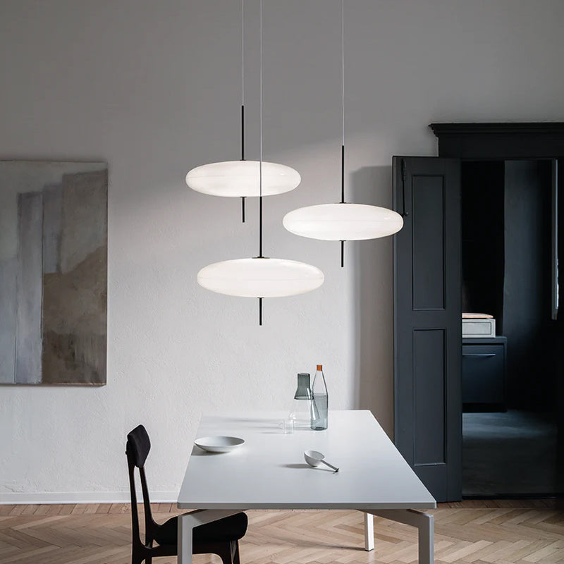 Lustra Suspension Noir Peint Réuni pour Salon