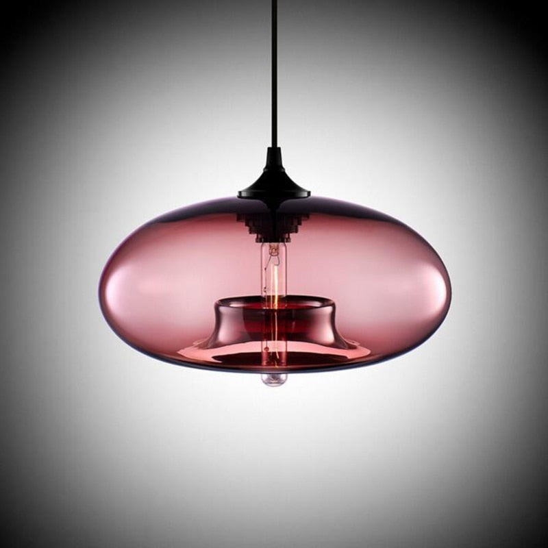 Lurea Lampes Suspendues en Verre Modernes Nordiques Chambre à Coucher
