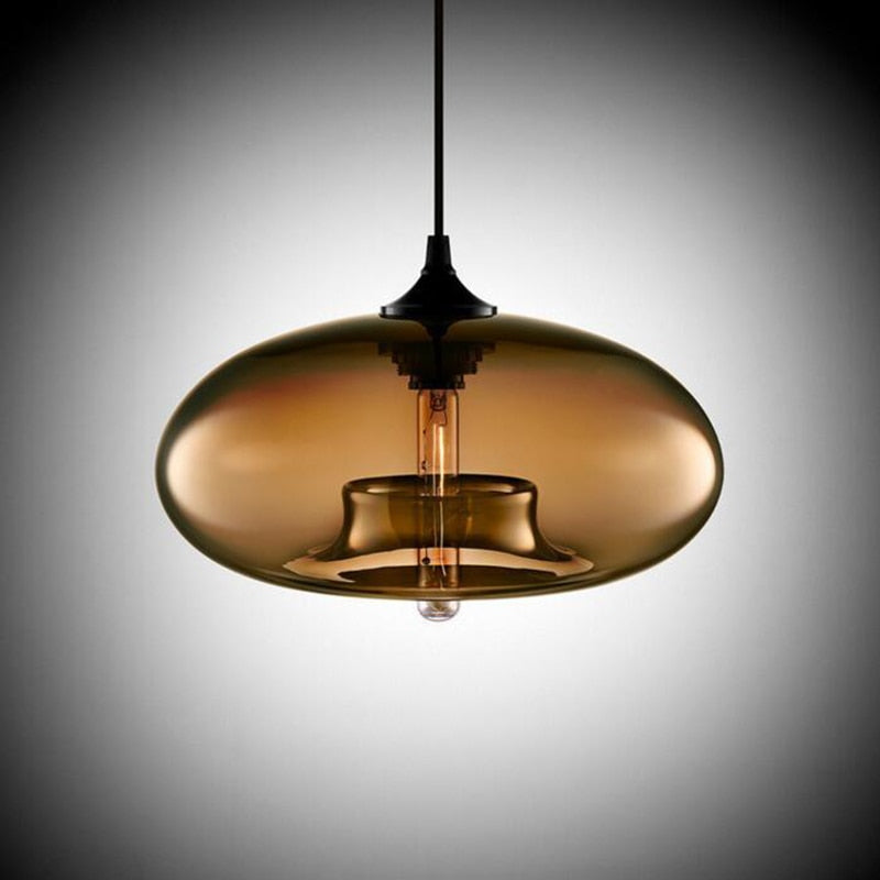 Lurea Lampes Suspendues en Verre Modernes Nordiques Chambre à Coucher
