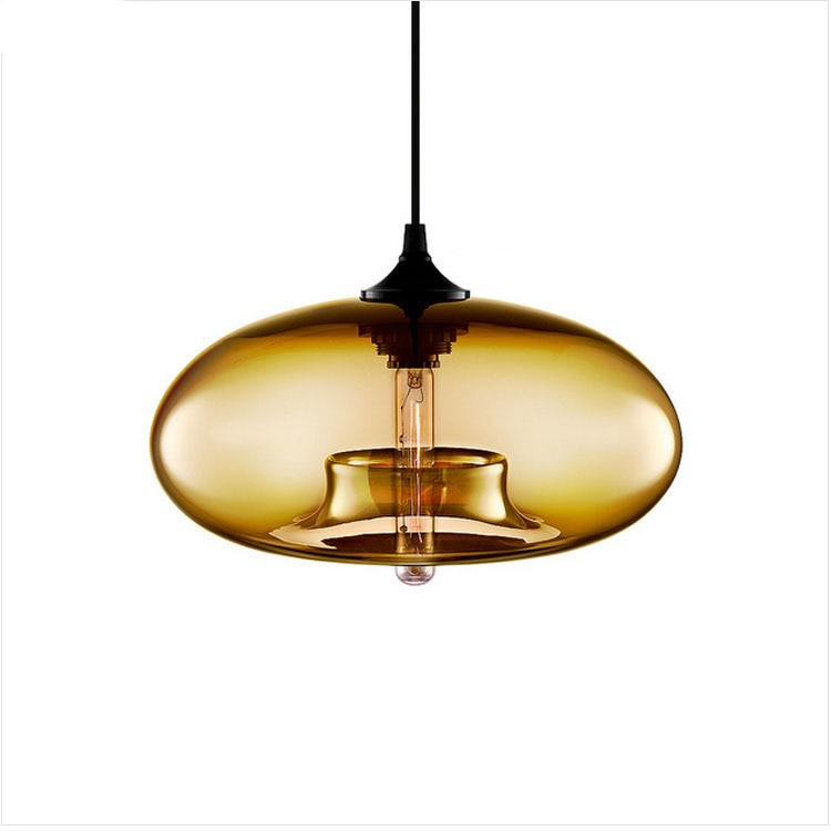 Lurea Lampes Suspendues en Verre Modernes Nordiques Chambre à Coucher
