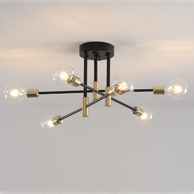 Lindsy Lustre Métal Design Moderne. Plusieurs Ampoules