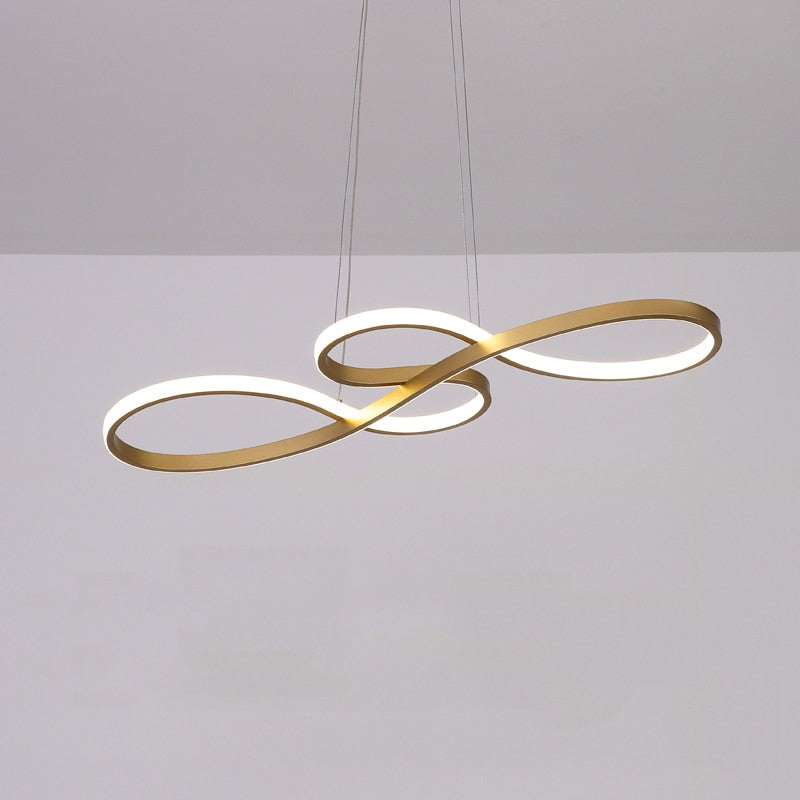 Durell Suspension Linéaire Nordique Noir/Blanc/Or. Chambre