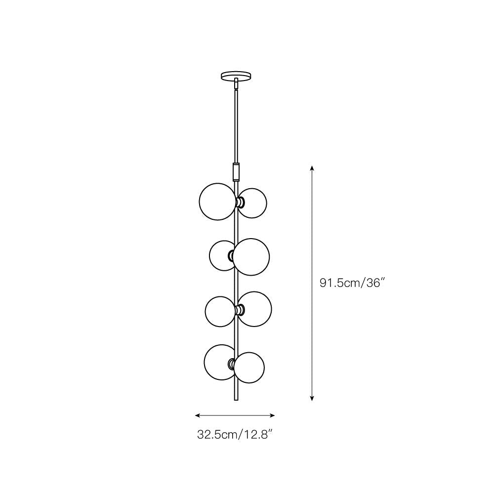 Zelirila Lampe Suspendue En Verre Sur Rail Art Premium Moderne
