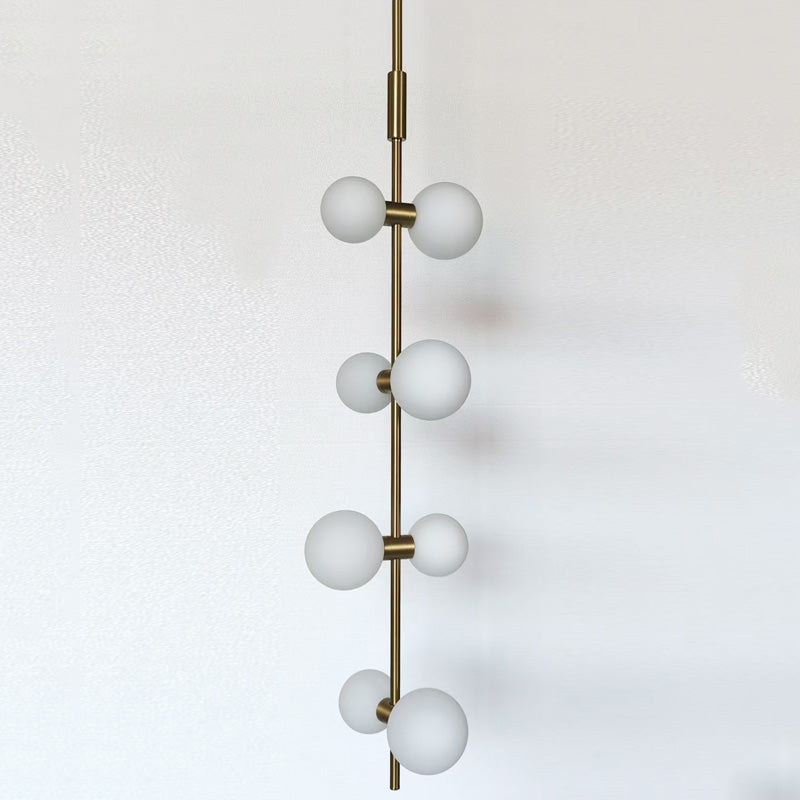 Zelirila Lampe Suspendue En Verre Sur Rail Art Premium Moderne