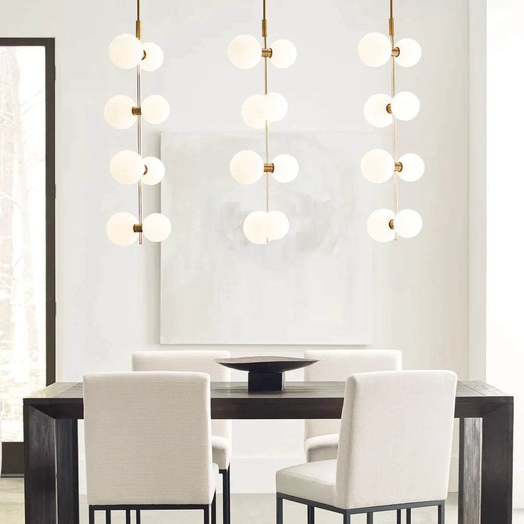 Zelirila Lampe Suspendue En Verre Sur Rail Art Premium Moderne