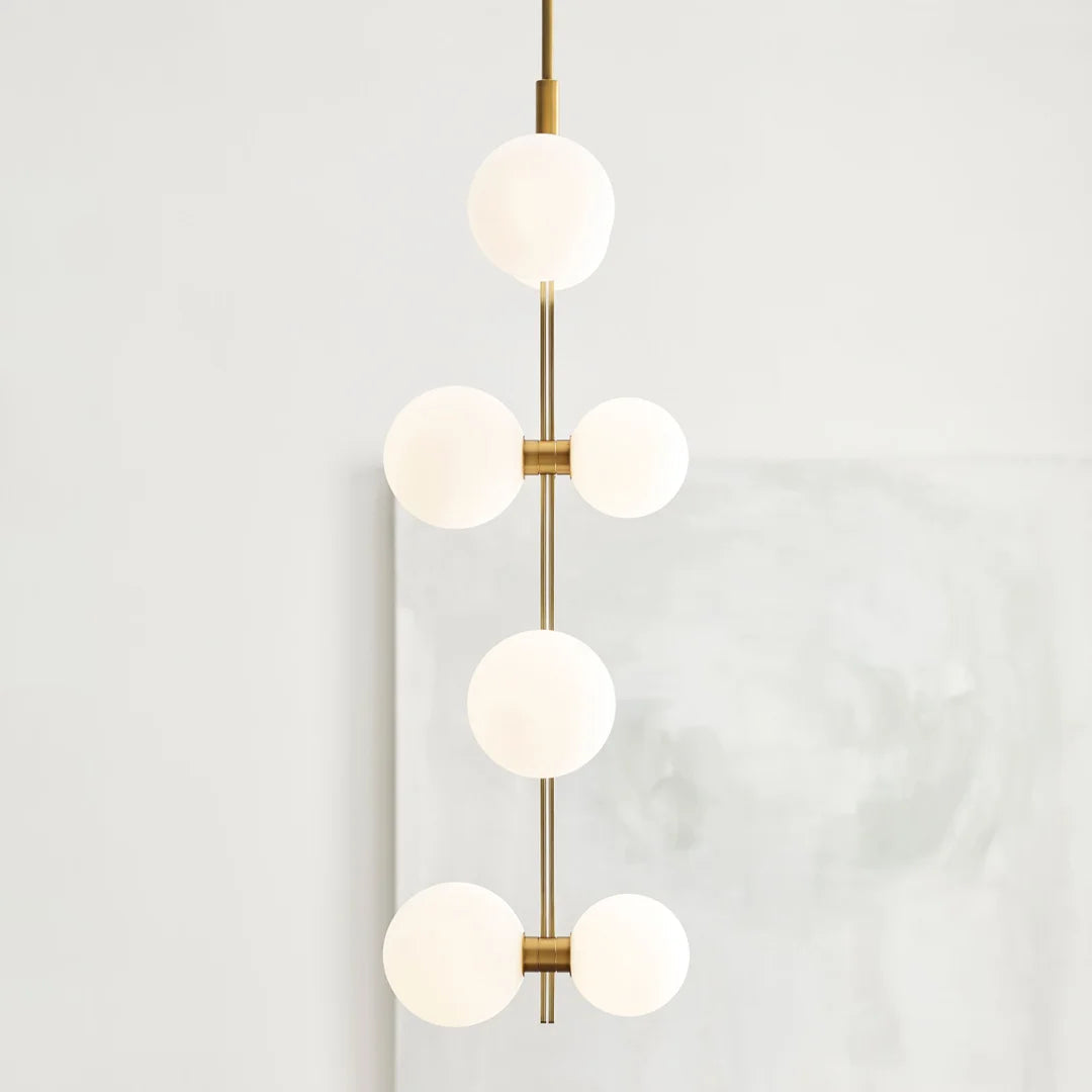 Zelirila Lampe Suspendue En Verre Sur Rail Art Premium Moderne