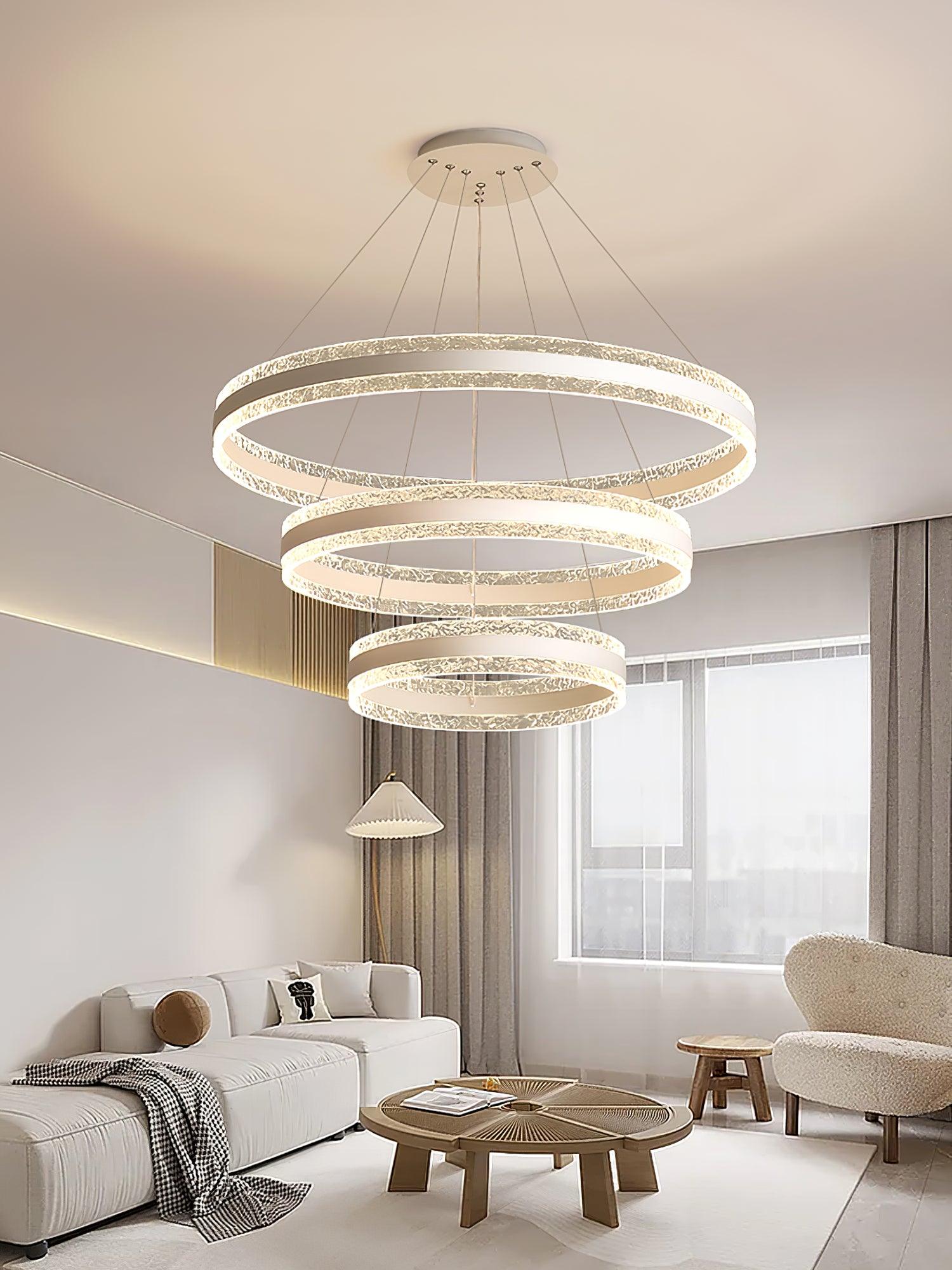 Lustra Suspension Lampe Cercles LED Modernes