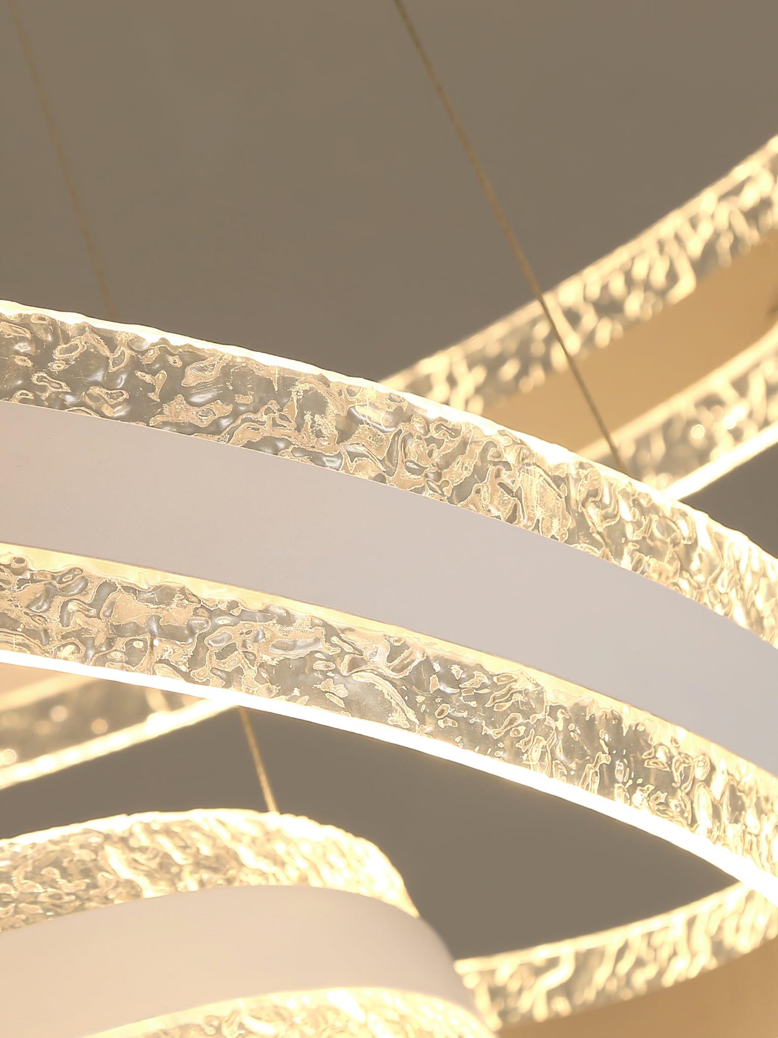 Lustra Suspension Lampe Cercles LED Modernes
