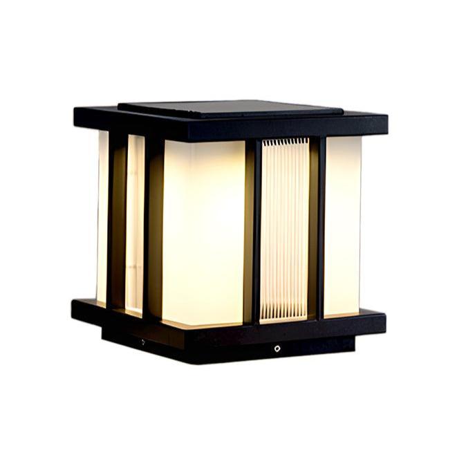 Alraeir Lampe Solaire Extérieure Cube en Verre Moderne