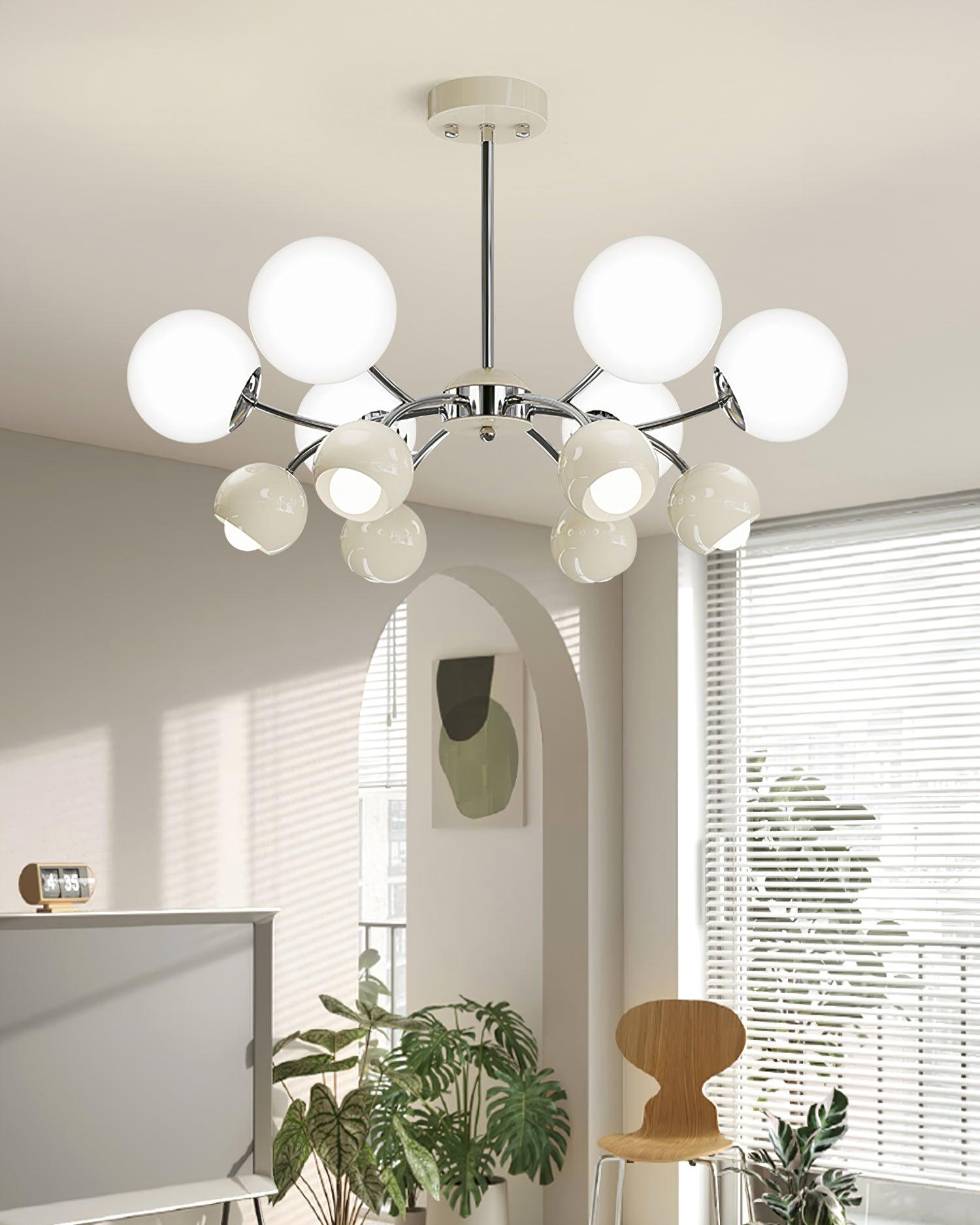 Lumi Lustre Minimaliste en Verre