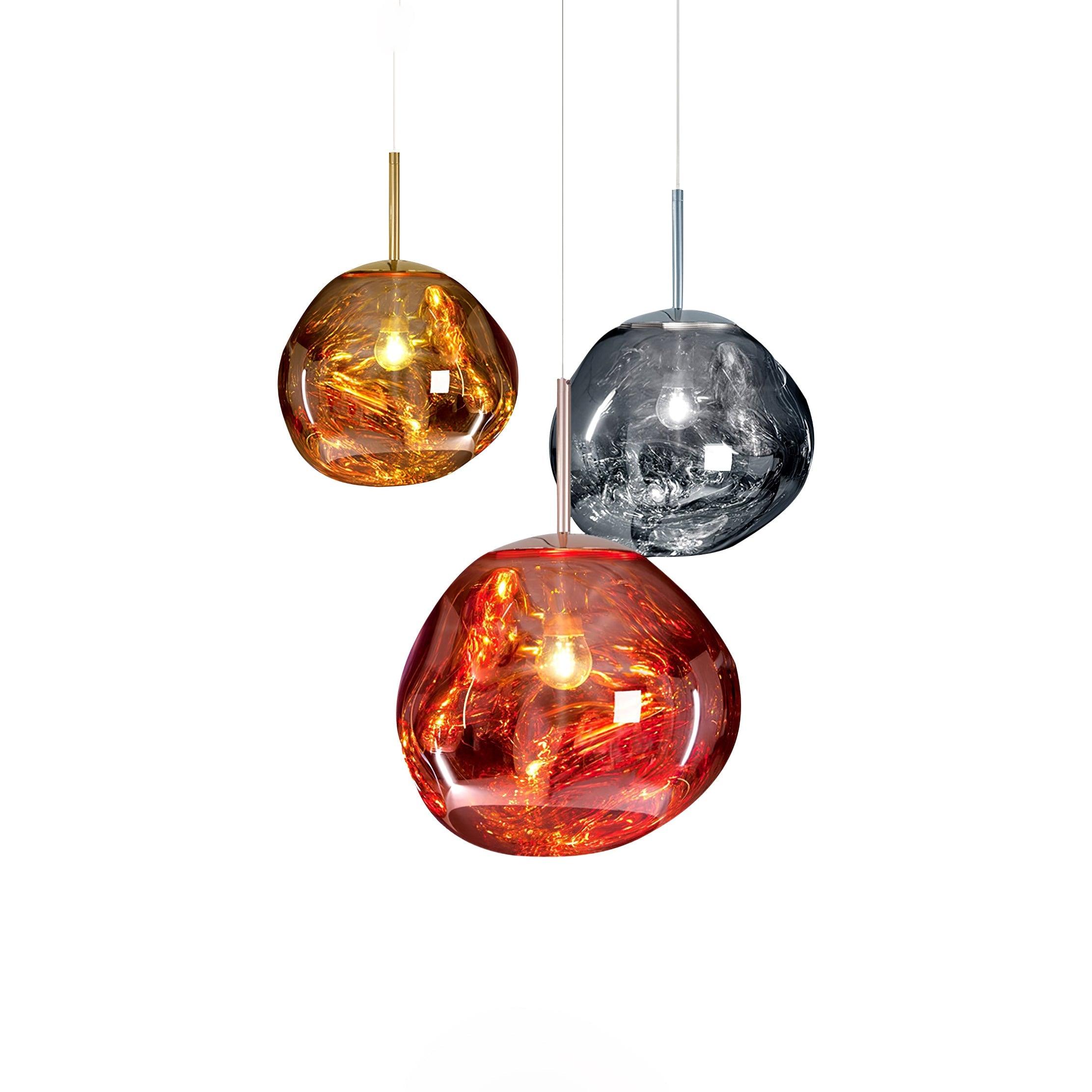 Lustra Suspension Luminaire Moderne Lava Acrylique