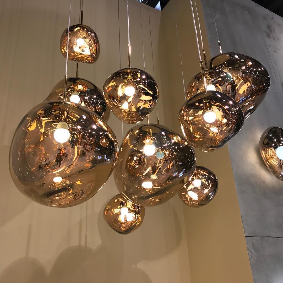 Lustra Suspension Luminaire Moderne Lava Acrylique