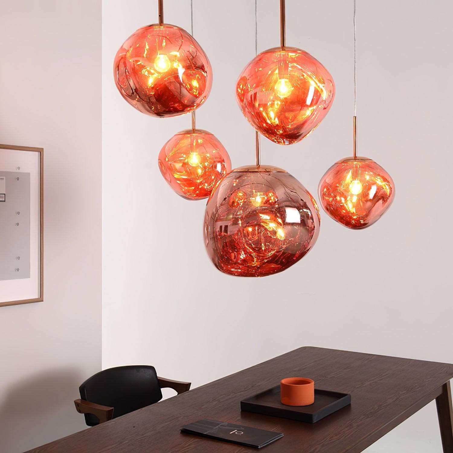 Lustra Suspension Luminaire Moderne Lava Acrylique