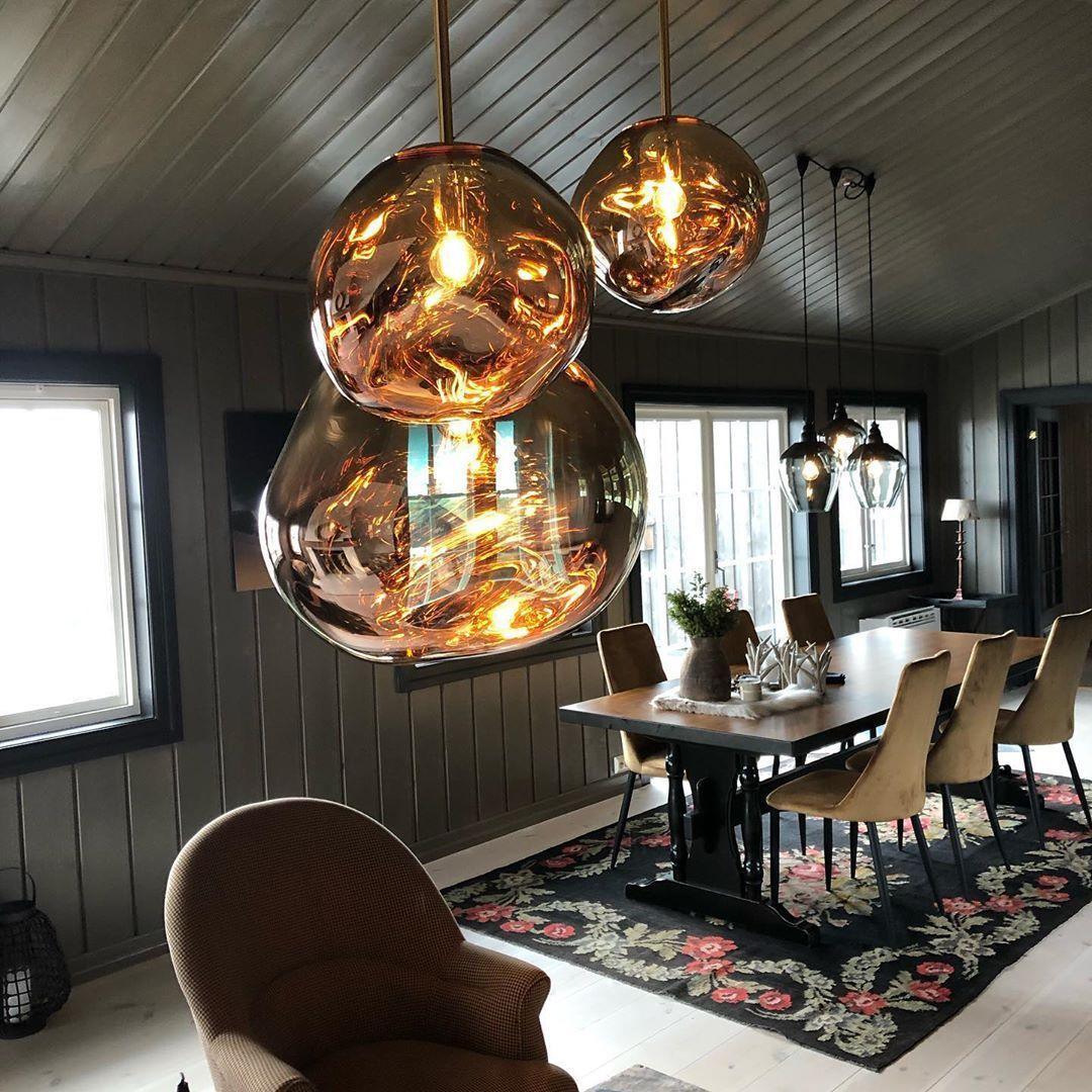 Lustra Suspension Luminaire Moderne Lava Acrylique