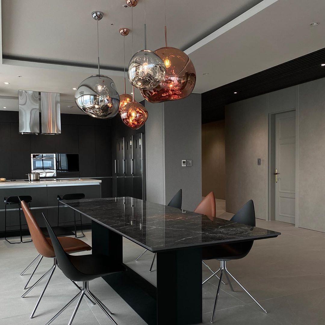 Lustra Suspension Luminaire Moderne Lava Acrylique