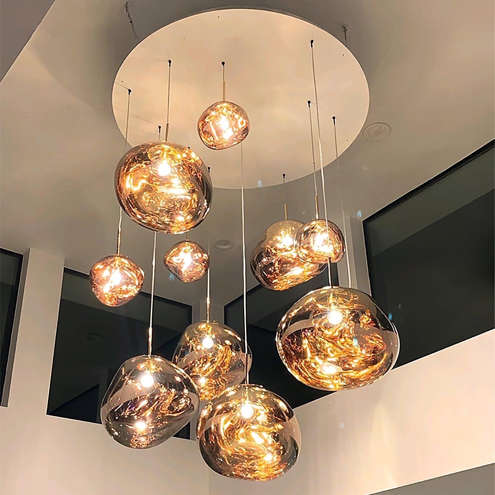 Lustra Suspension Luminaire Moderne Lava Acrylique