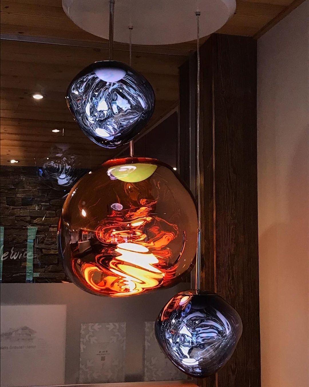 Lustra Suspension Luminaire Moderne Lava Acrylique