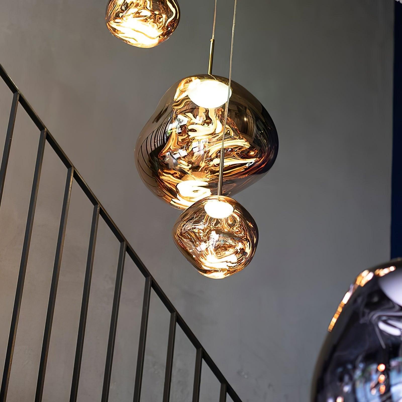 Lustra Suspension Luminaire Moderne Lava Acrylique