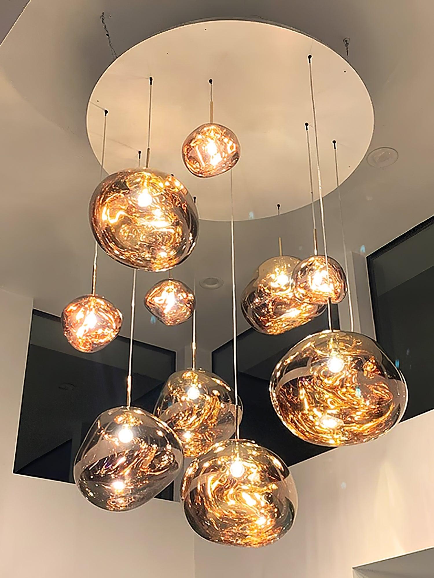 Lustra Suspension Luminaire Moderne Lava Acrylique