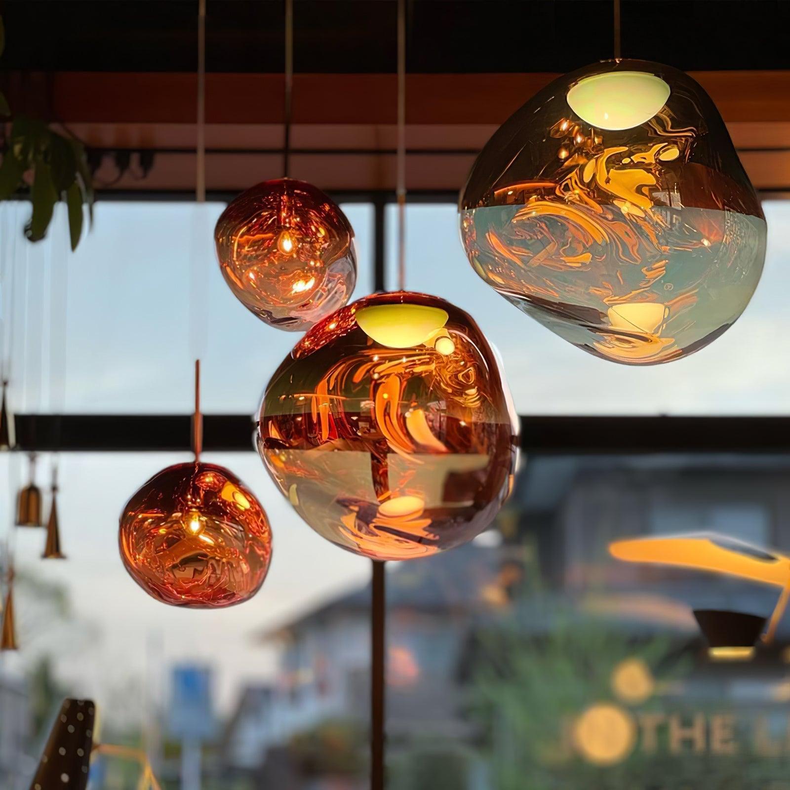 Lustra Suspension Luminaire Moderne Lava Acrylique