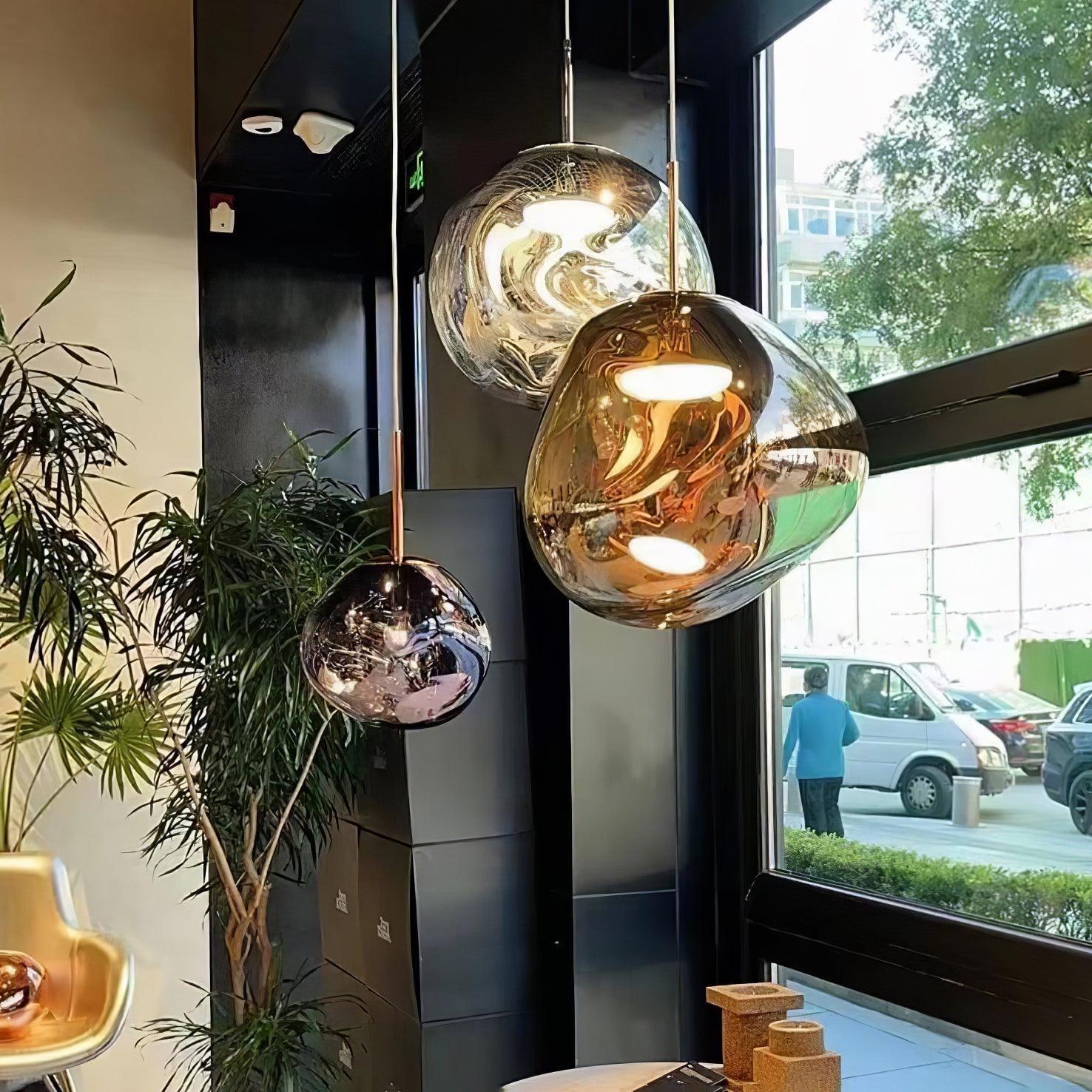 Lustra Suspension Luminaire Moderne Lava Acrylique