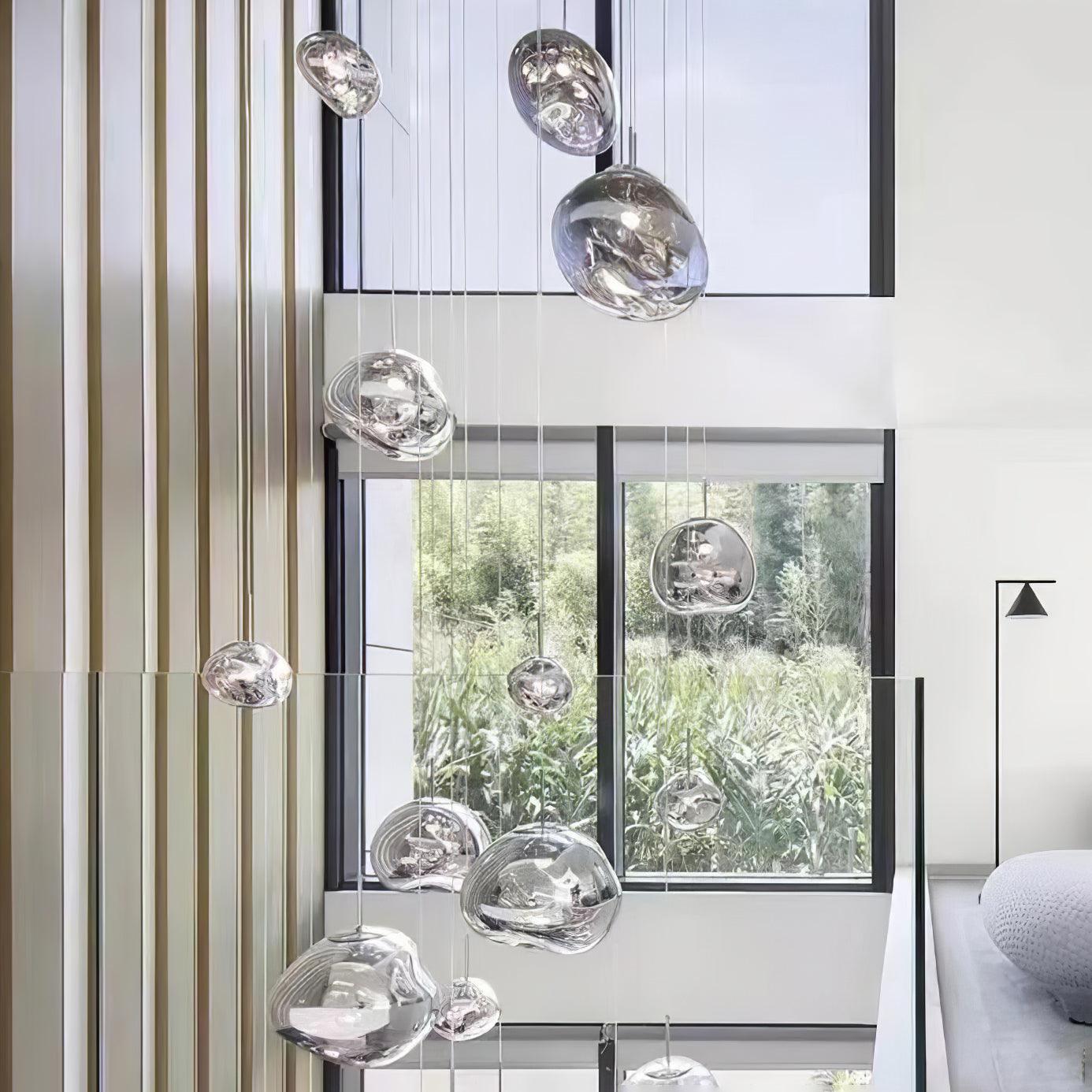 Lustra Suspension Luminaire Moderne Lava Acrylique