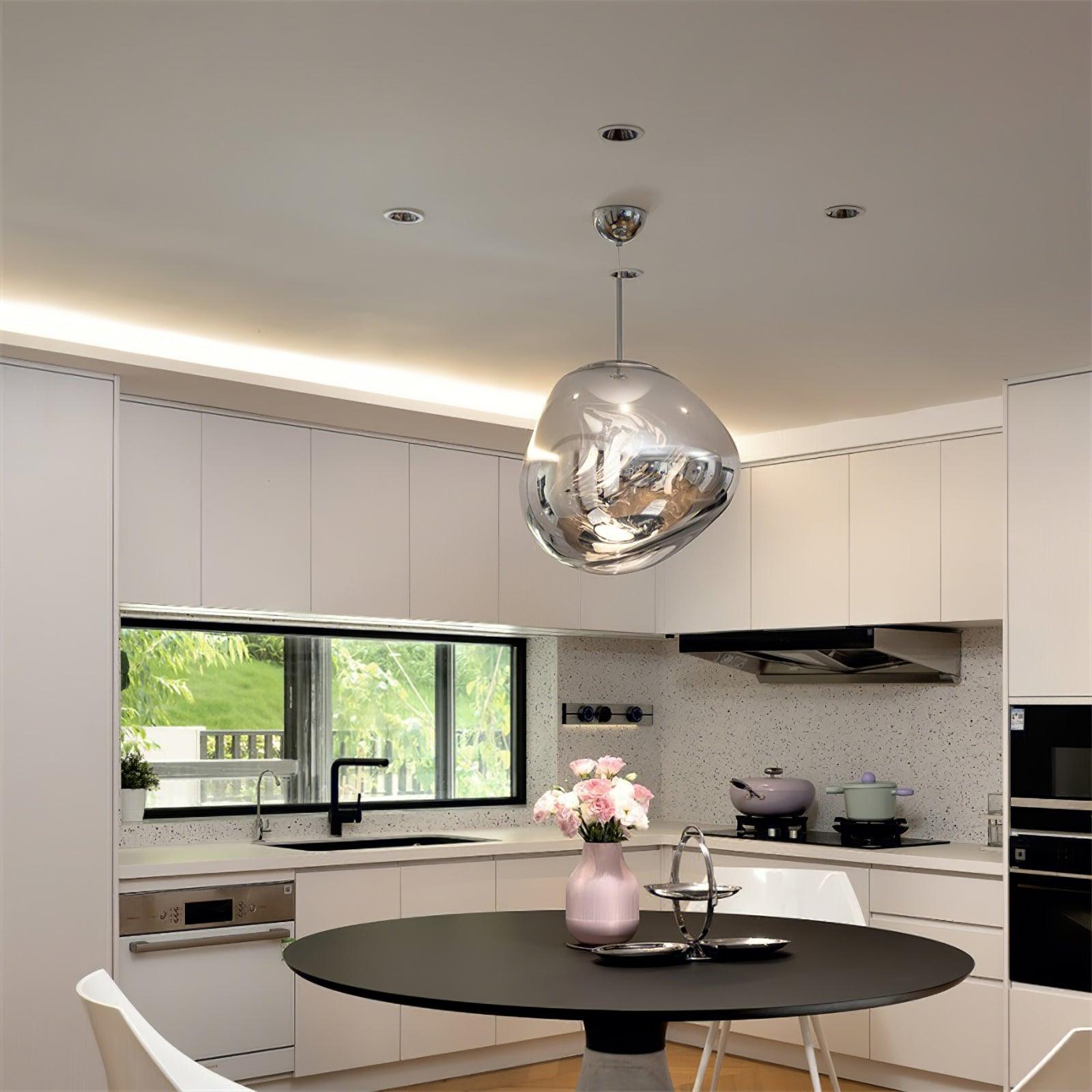 Lustra Suspension Luminaire Moderne Lava Acrylique