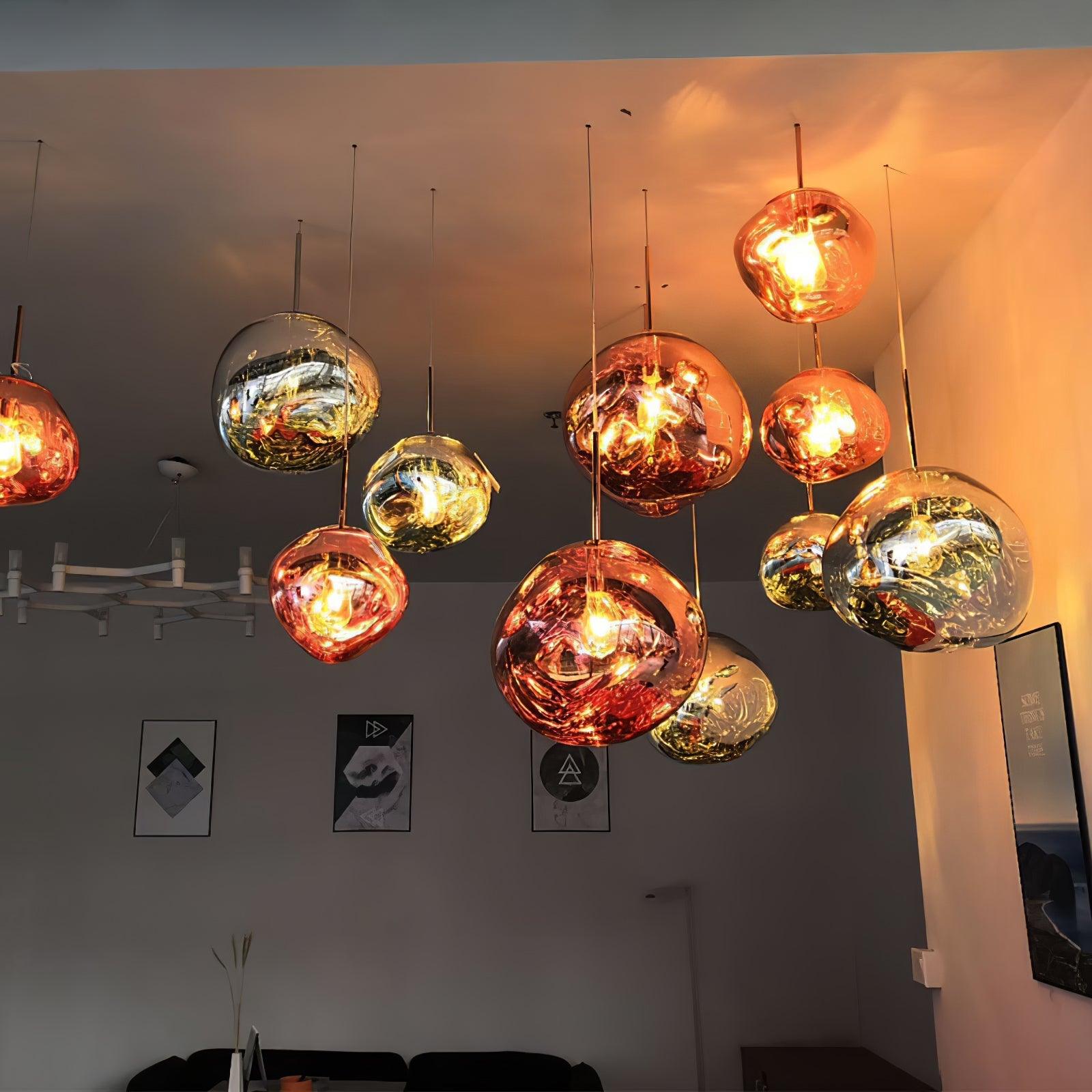 Lustra Suspension Luminaire Moderne Lava Acrylique