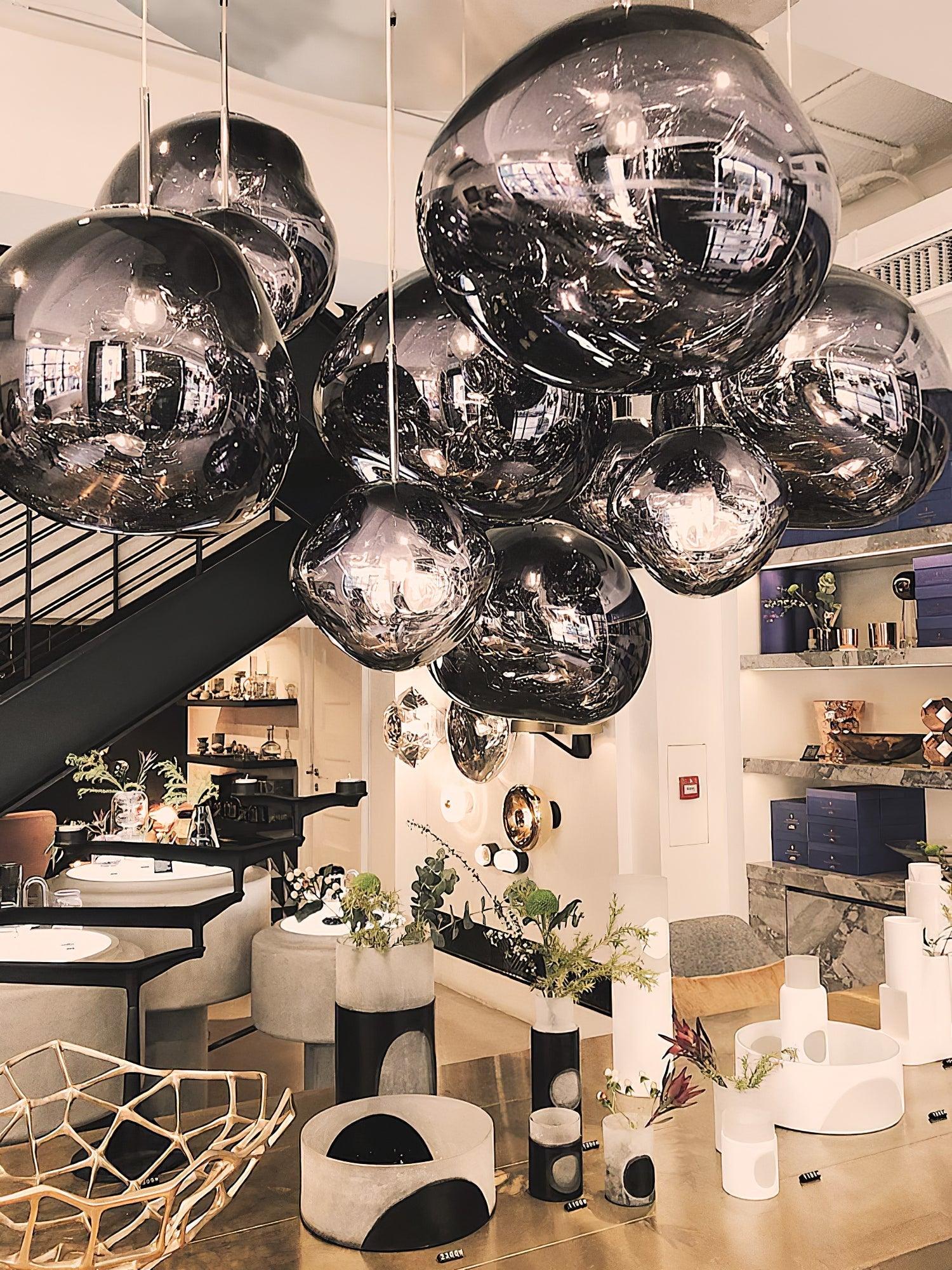 Lustra Suspension Luminaire Moderne Lava Acrylique
