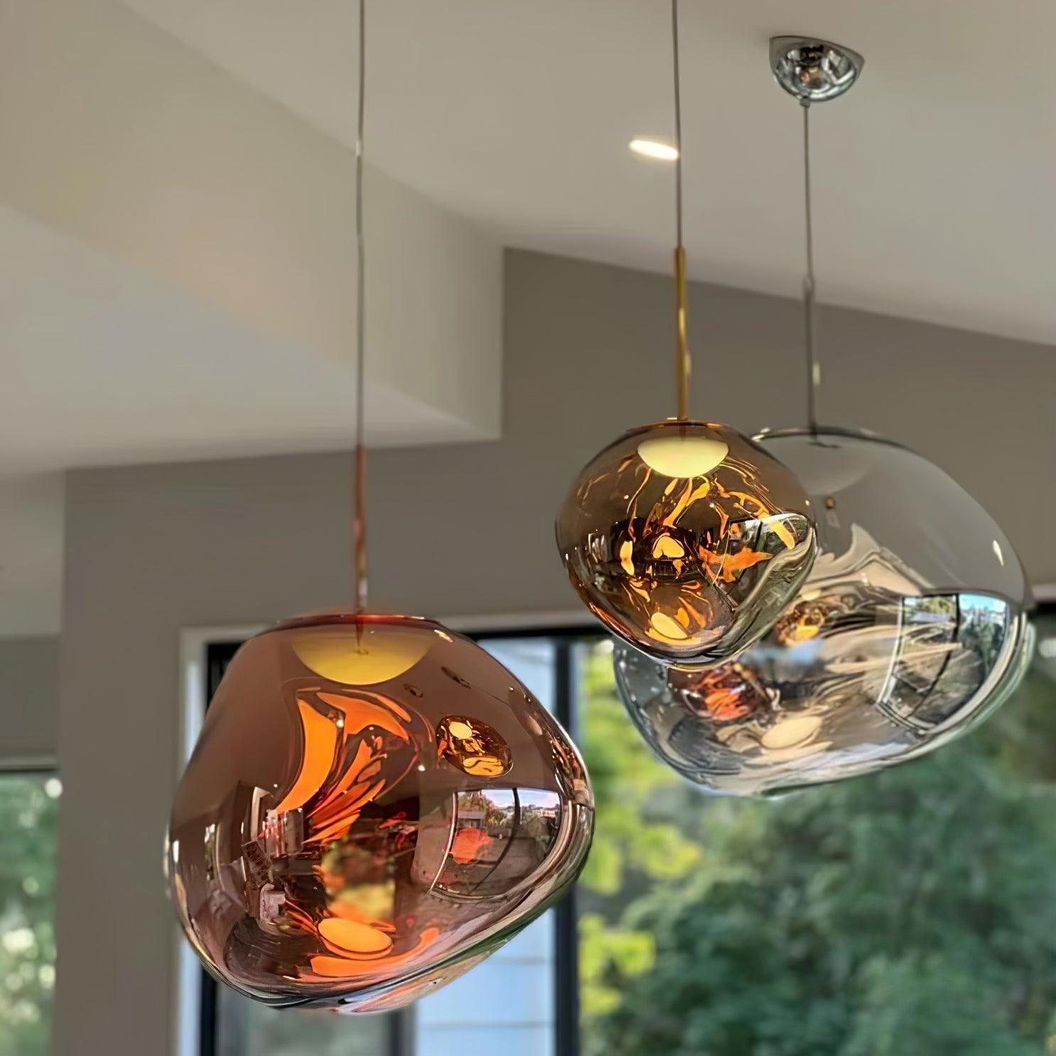 Lustra Suspension Luminaire Moderne Lava Acrylique