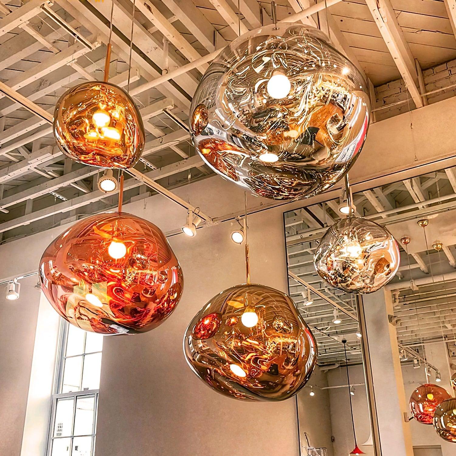 Lustra Suspension Luminaire Moderne Lava Acrylique