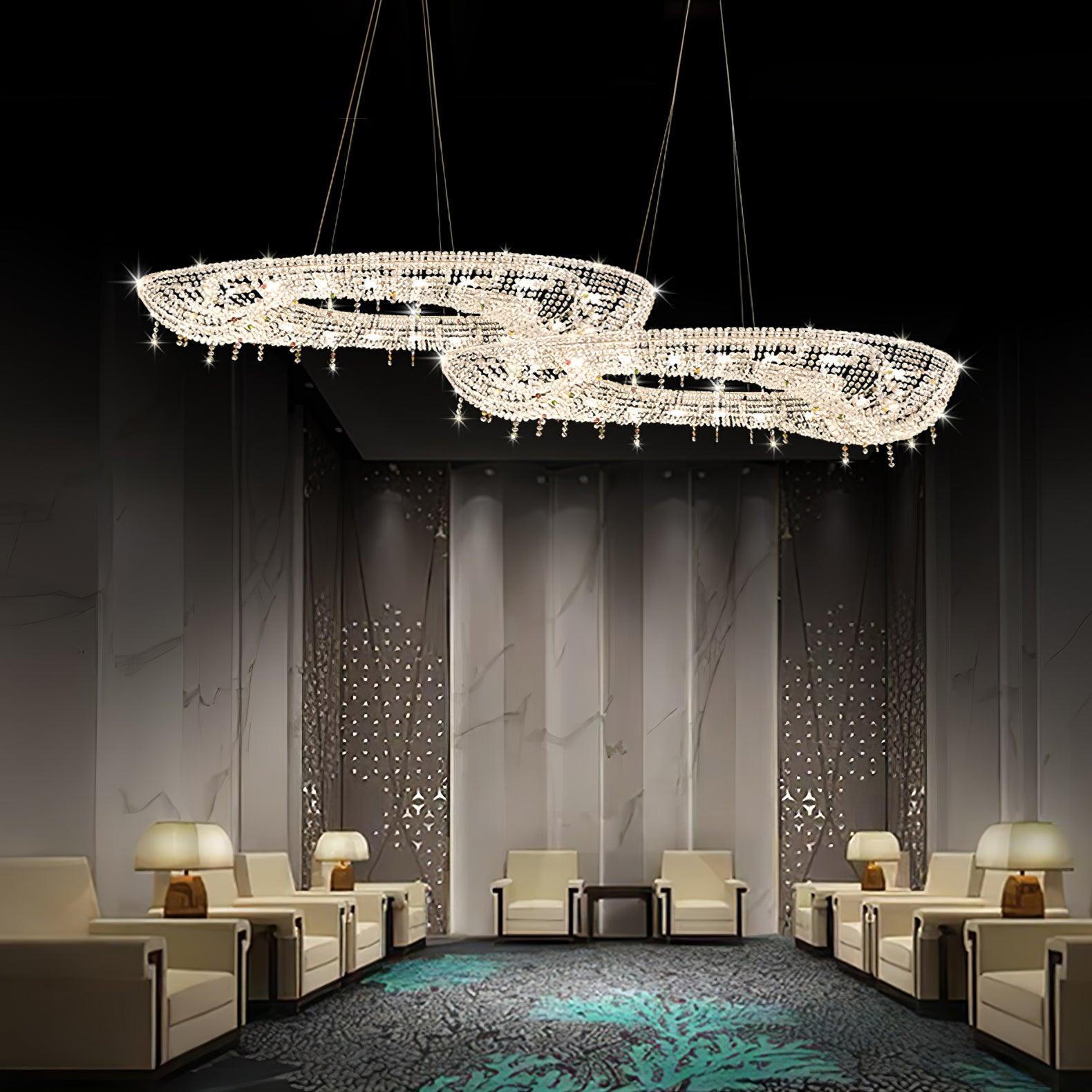 Aeliora Orné Crystal Suspension Lumière