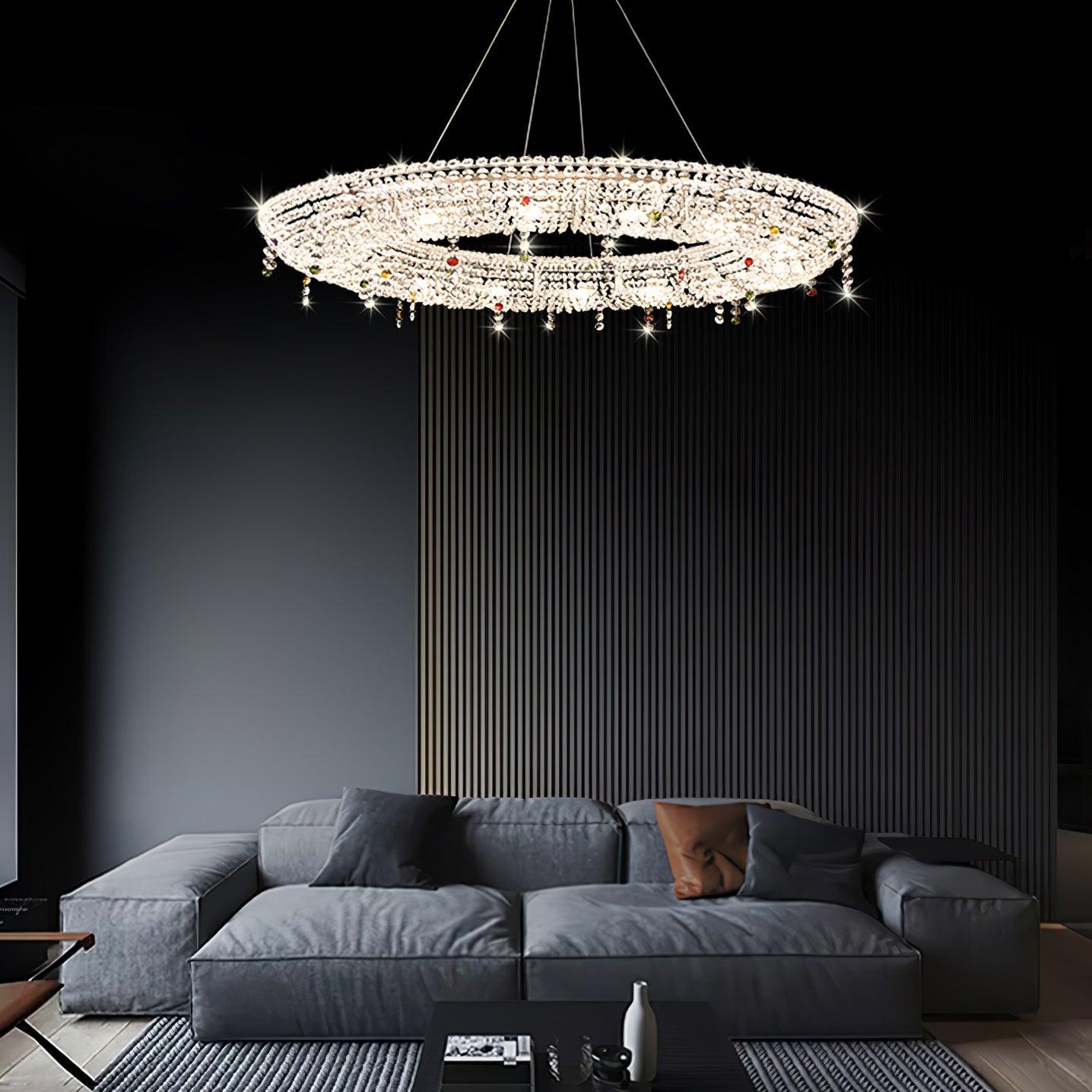 Aeliora Orné Crystal Suspension Lumière