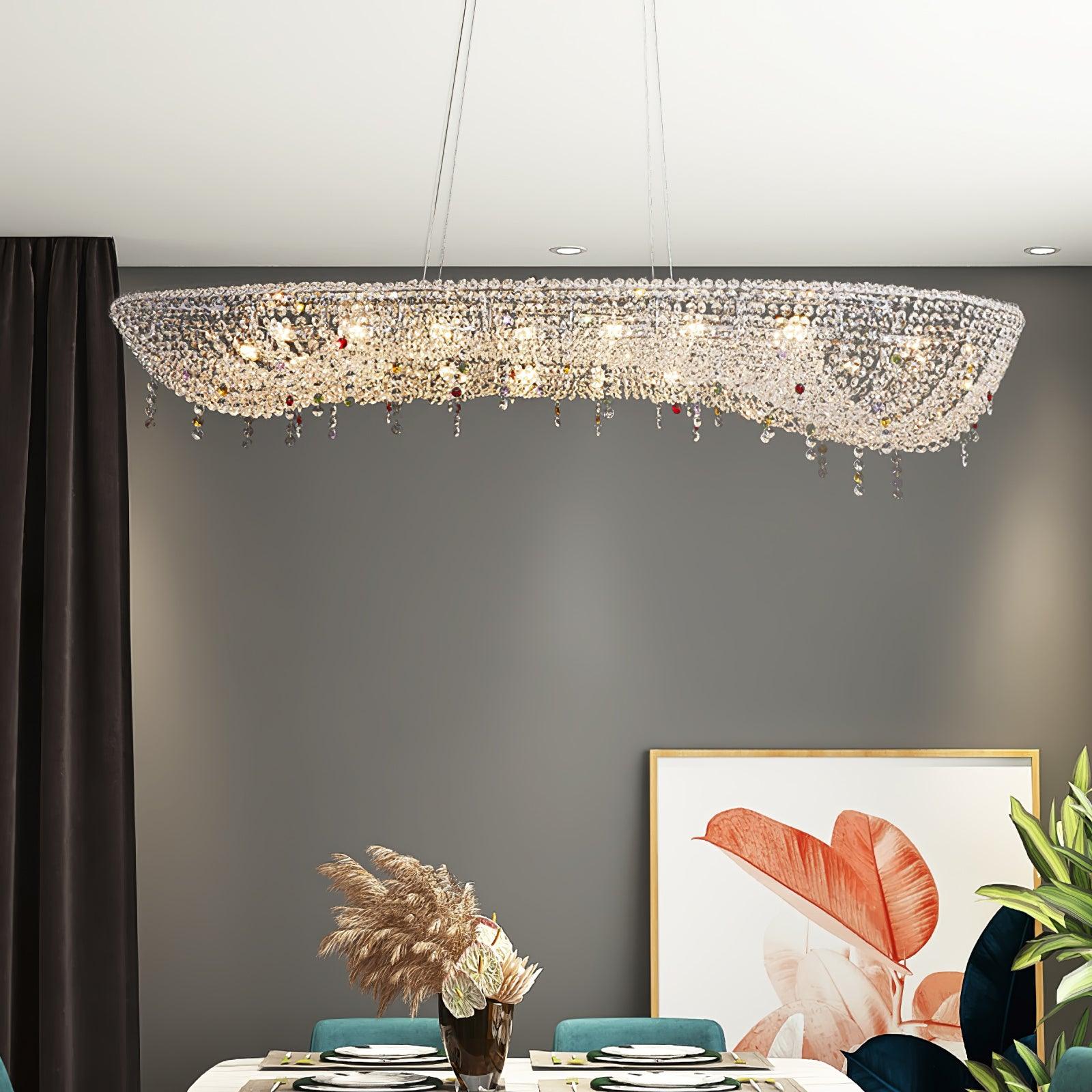 Aeliora Orné Crystal Suspension Lumière