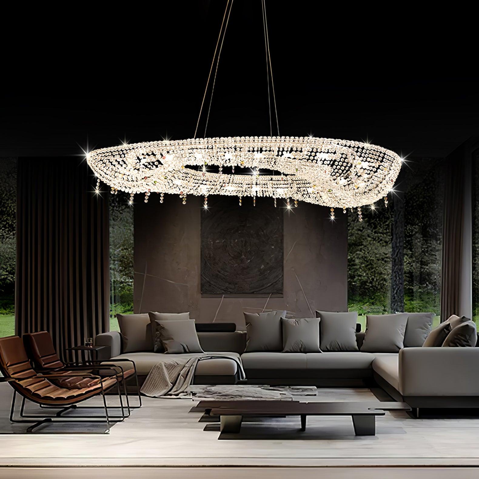 Aeliora Orné Crystal Suspension Lumière