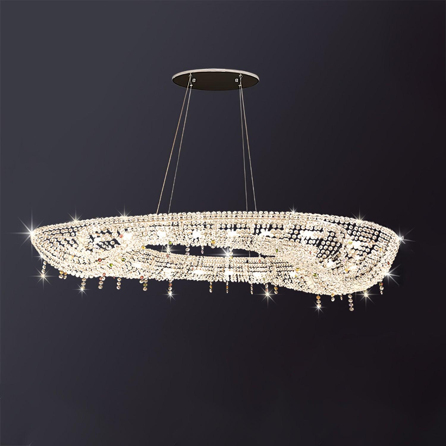 Aeliora Orné Crystal Suspension Lumière