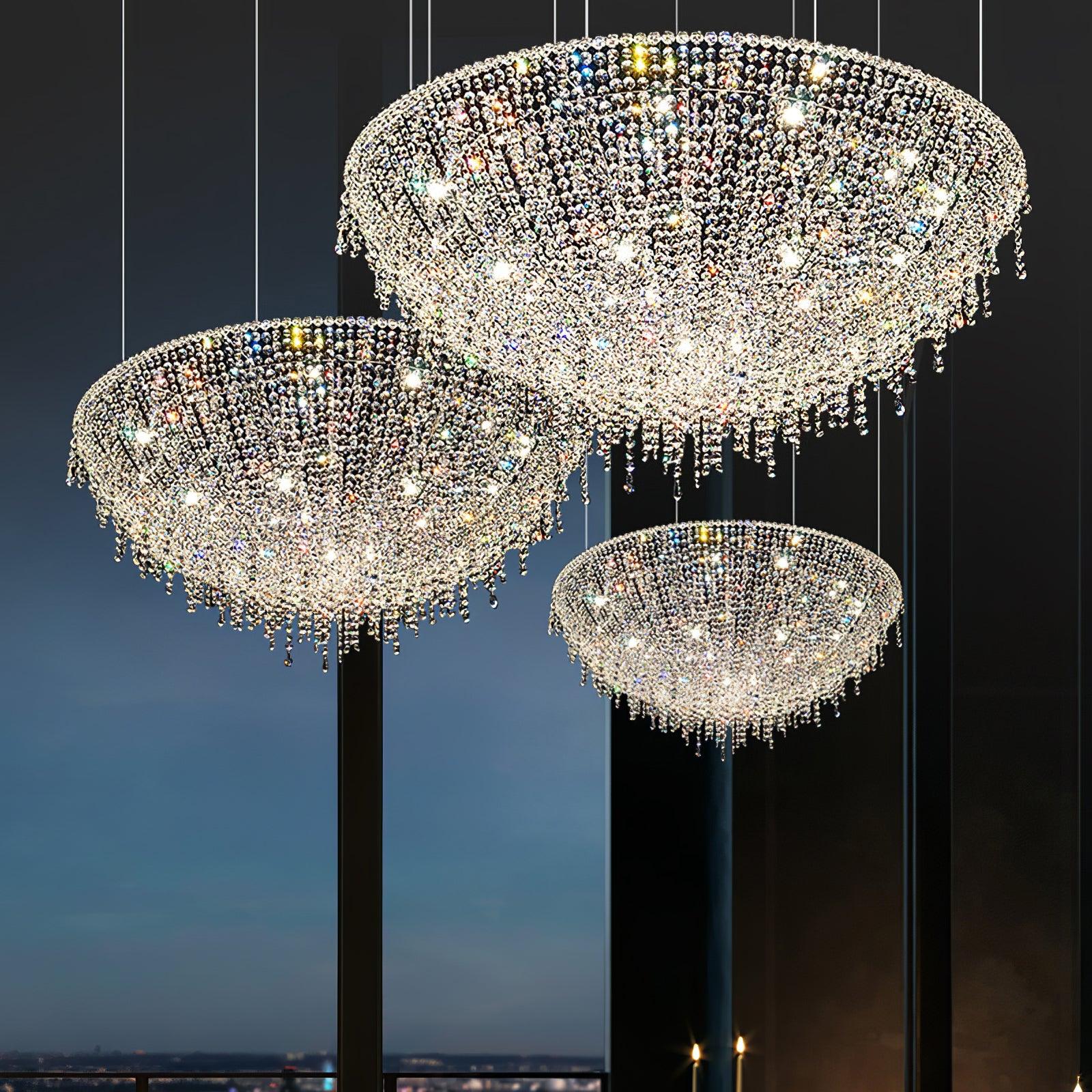 Aeliora Orné Crystal Suspension Lumière