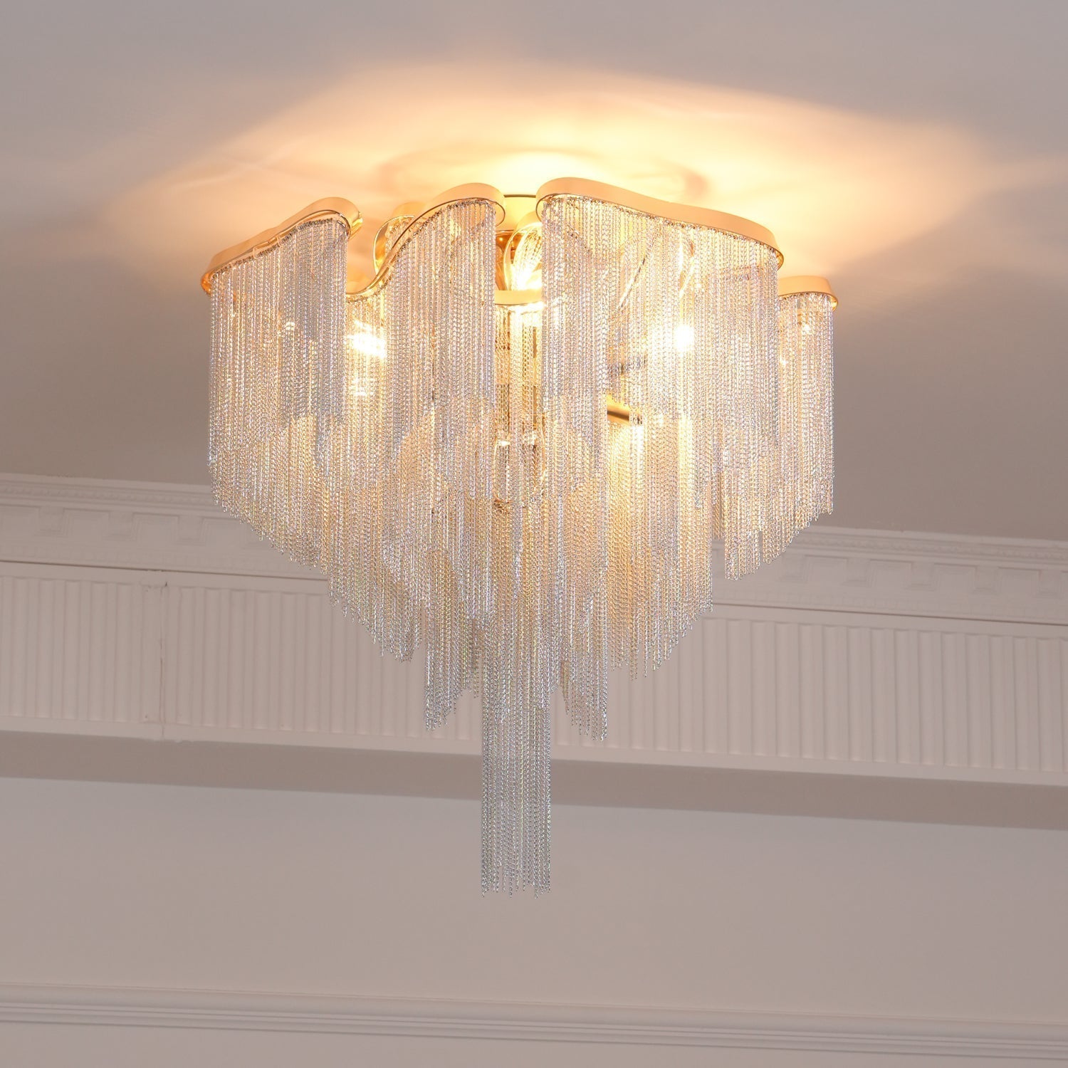 Lustra Plafonnier Moderne Art Frange
