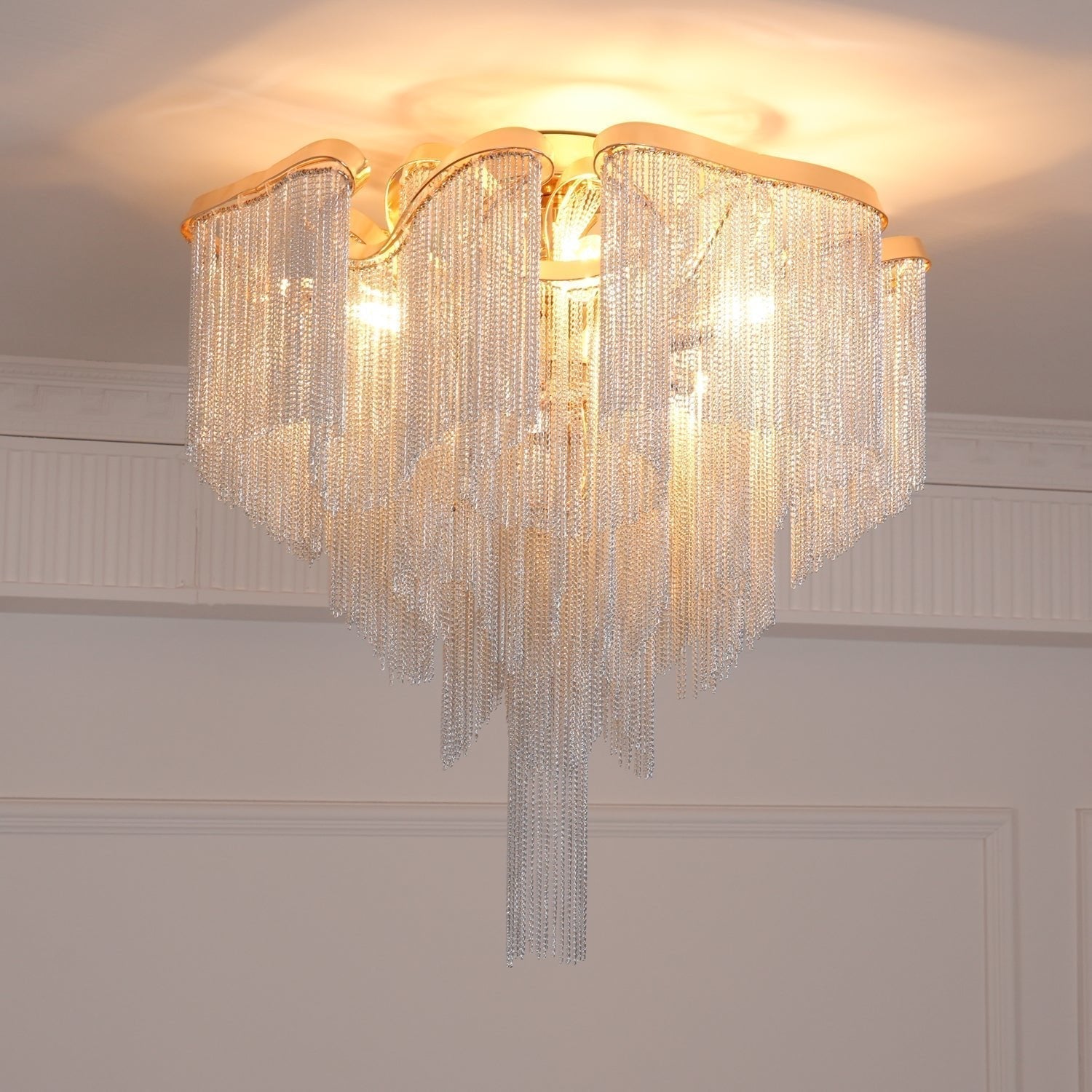 Lustra Plafonnier Moderne Art Frange